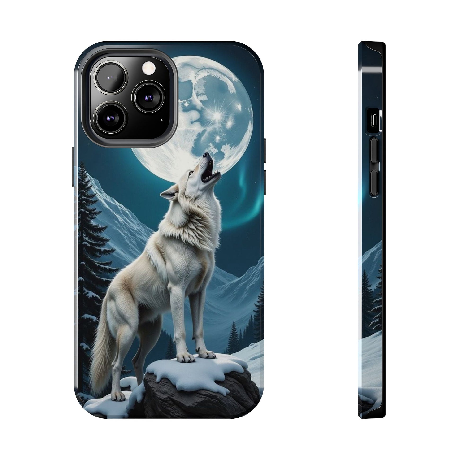 Howling Wolf Theme Phone Cases for iPhones & Samsung Phones