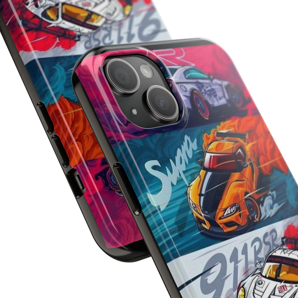 Import Cars Racing Art Inspired 2 Piece Iphone & Samsung Durable Phone Case