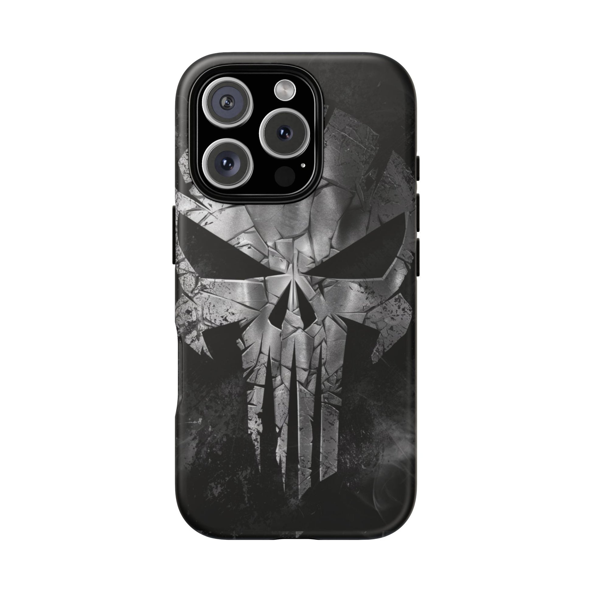 The Punisher Logo Art Tough Cases for iPhones, Samsung, and Pixel