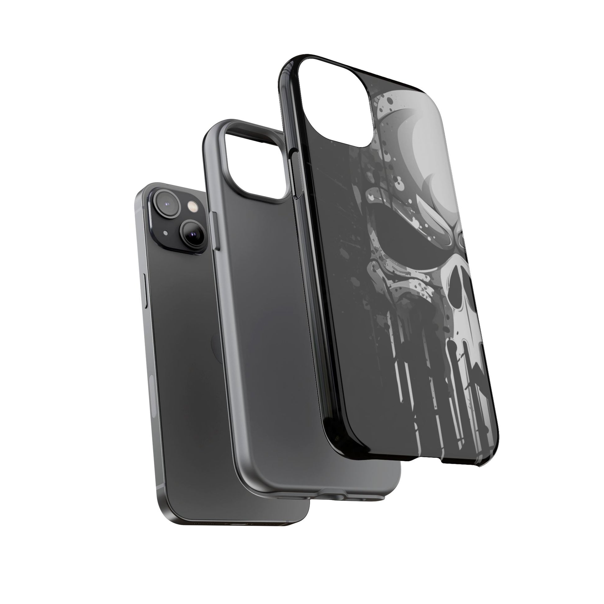 Punisher Skull Tough Cases for iPhones, Samsung, and Pixel