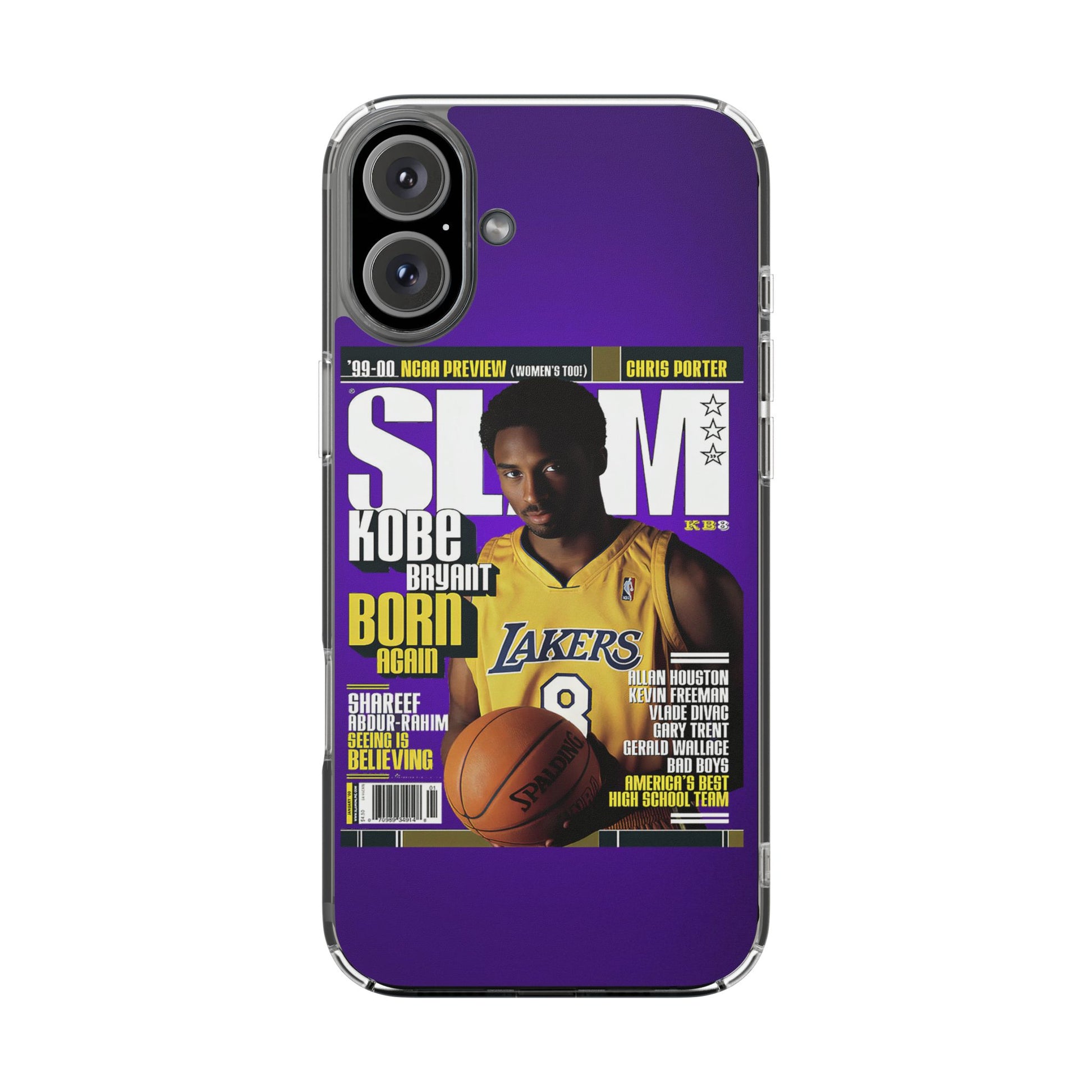 SLAM Cover Kobe Basketball Inspired design Clear Phone Cases