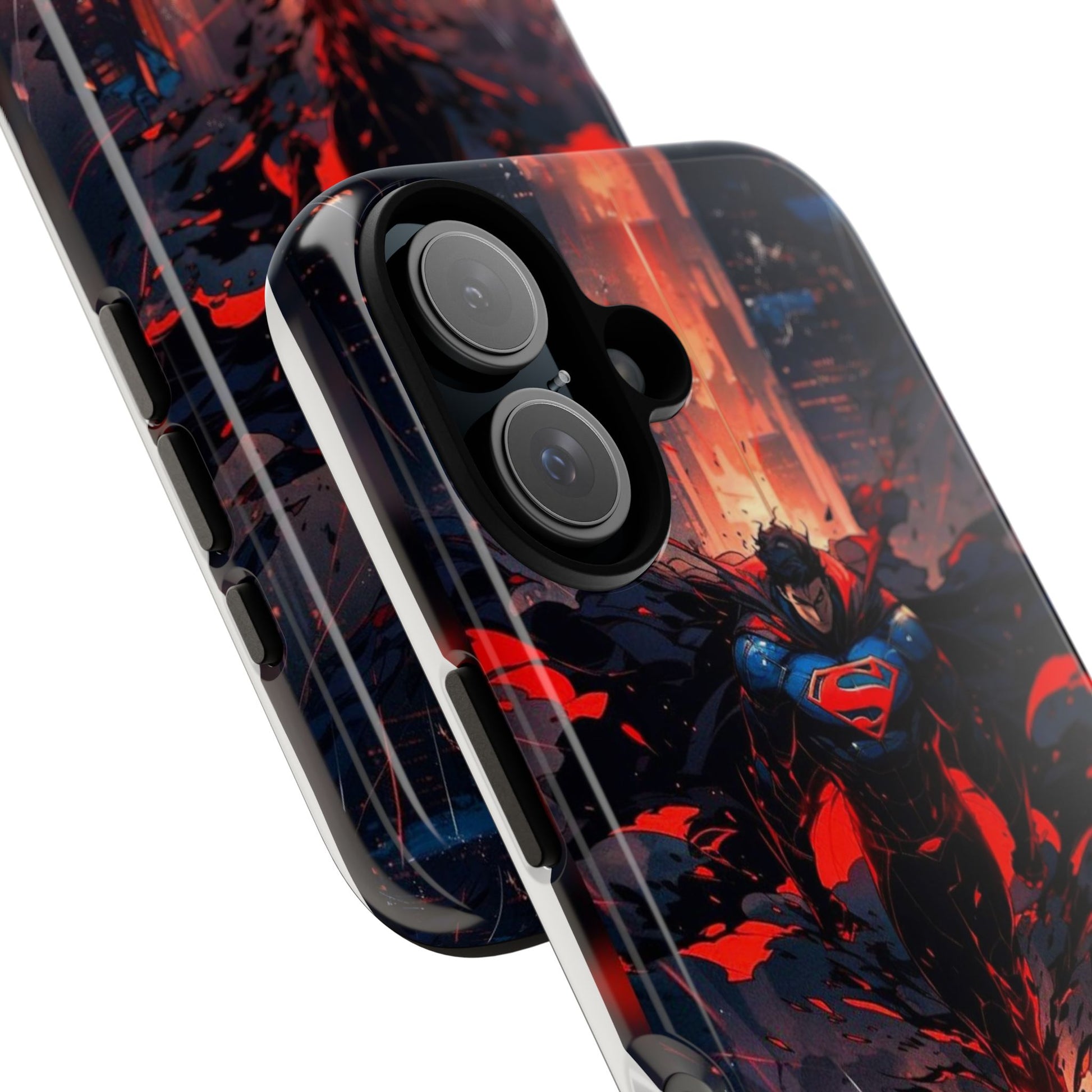 Anime Superman Tough Cases for iPhones, Samsung, and Pixel