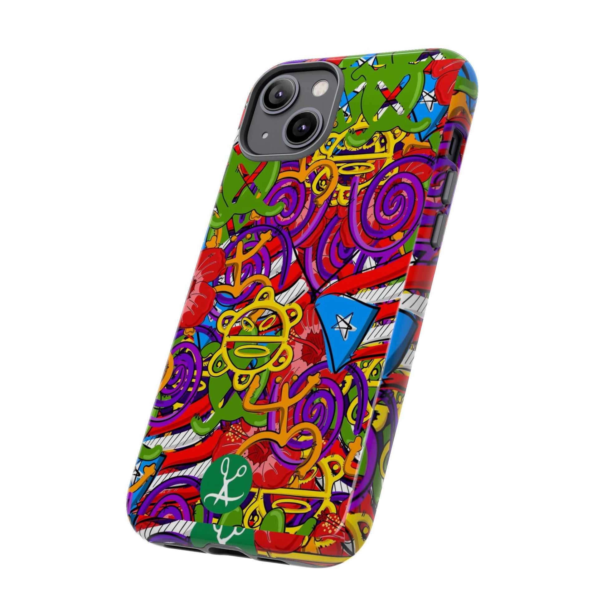 Puerto Rico Taino Tribal Art Tough Cases for iPhones, Samsung, and Pixel