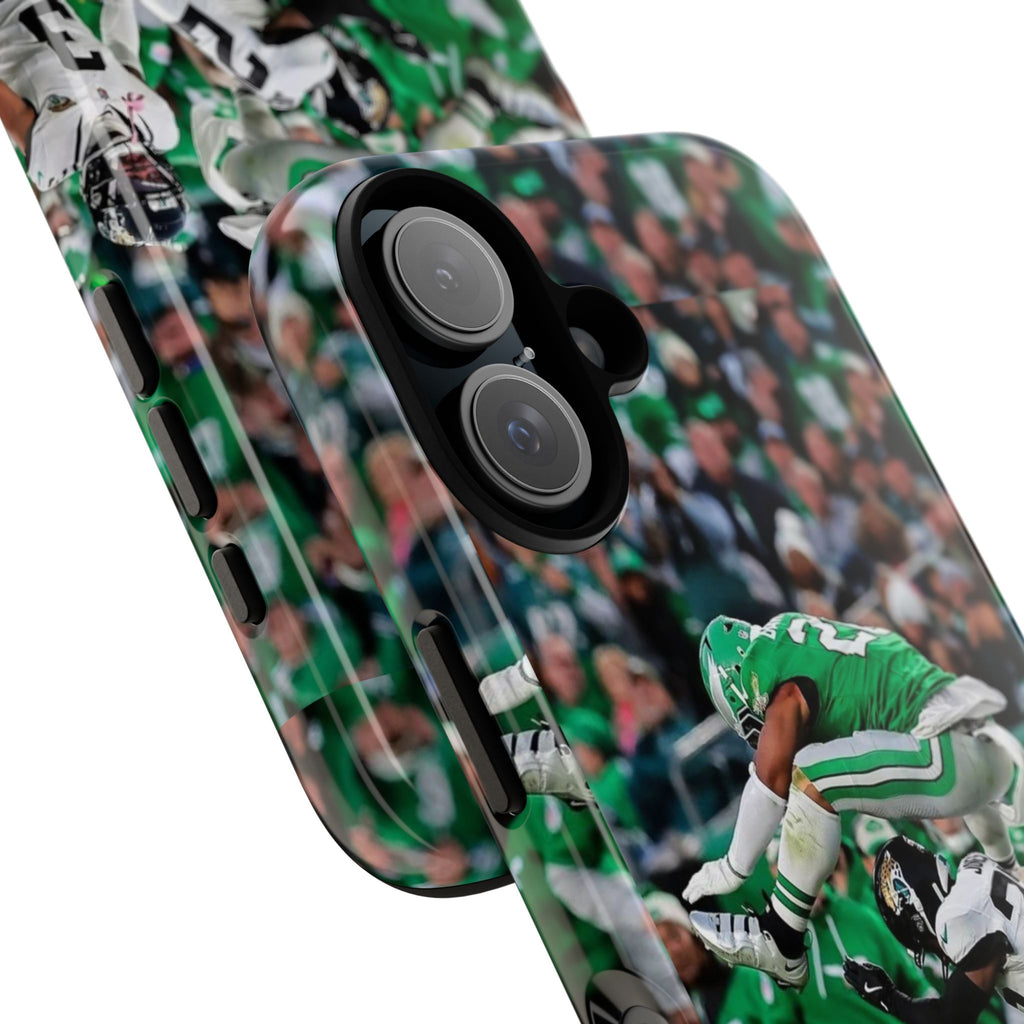 Saquon Barkley The Huddle Eagles Football Tough Cases for iPhones, Samsung, and Pixel