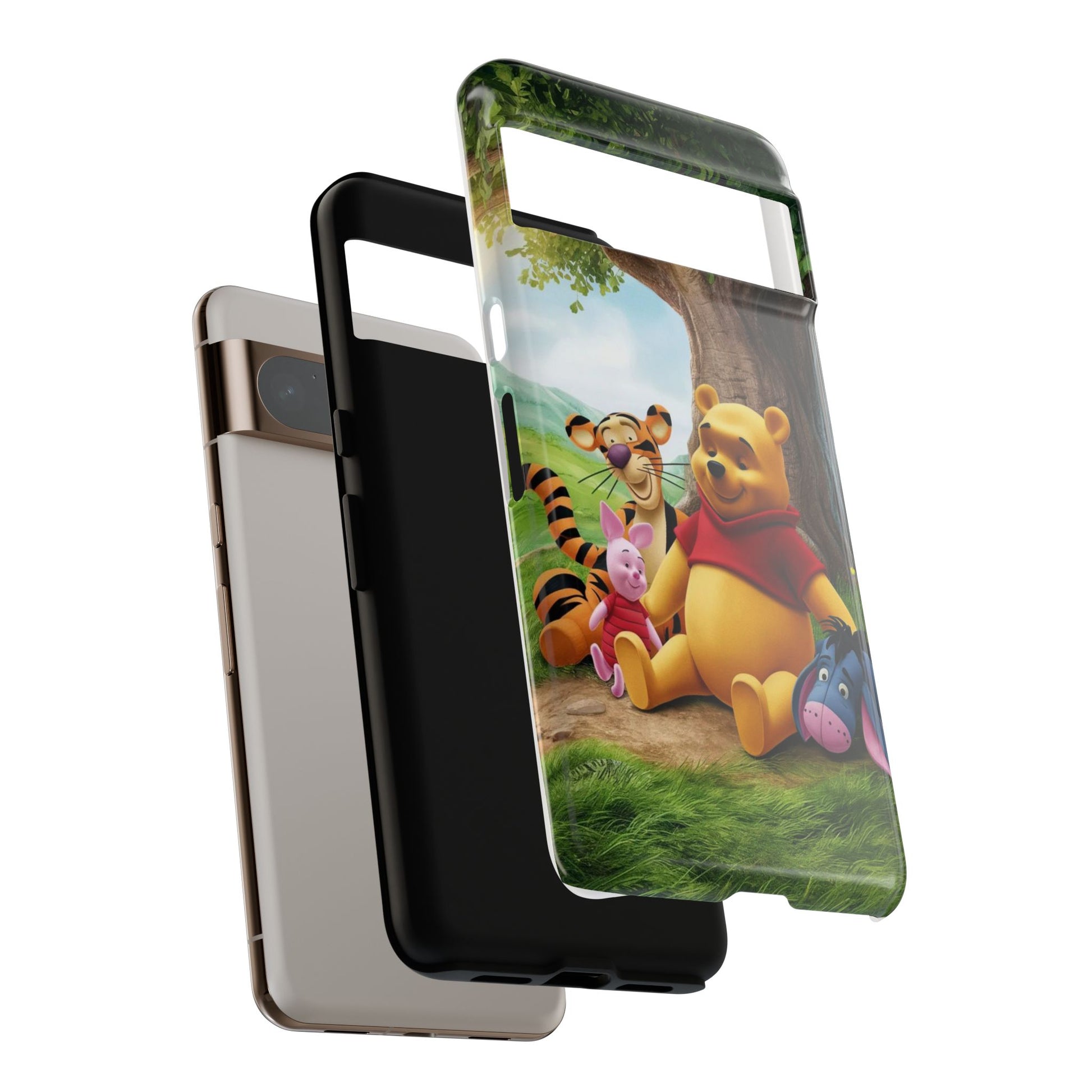 Cute Pooh Bear Phone Case, Tough Cases, Disney Phone for iPhones, Samsung, and Pixel