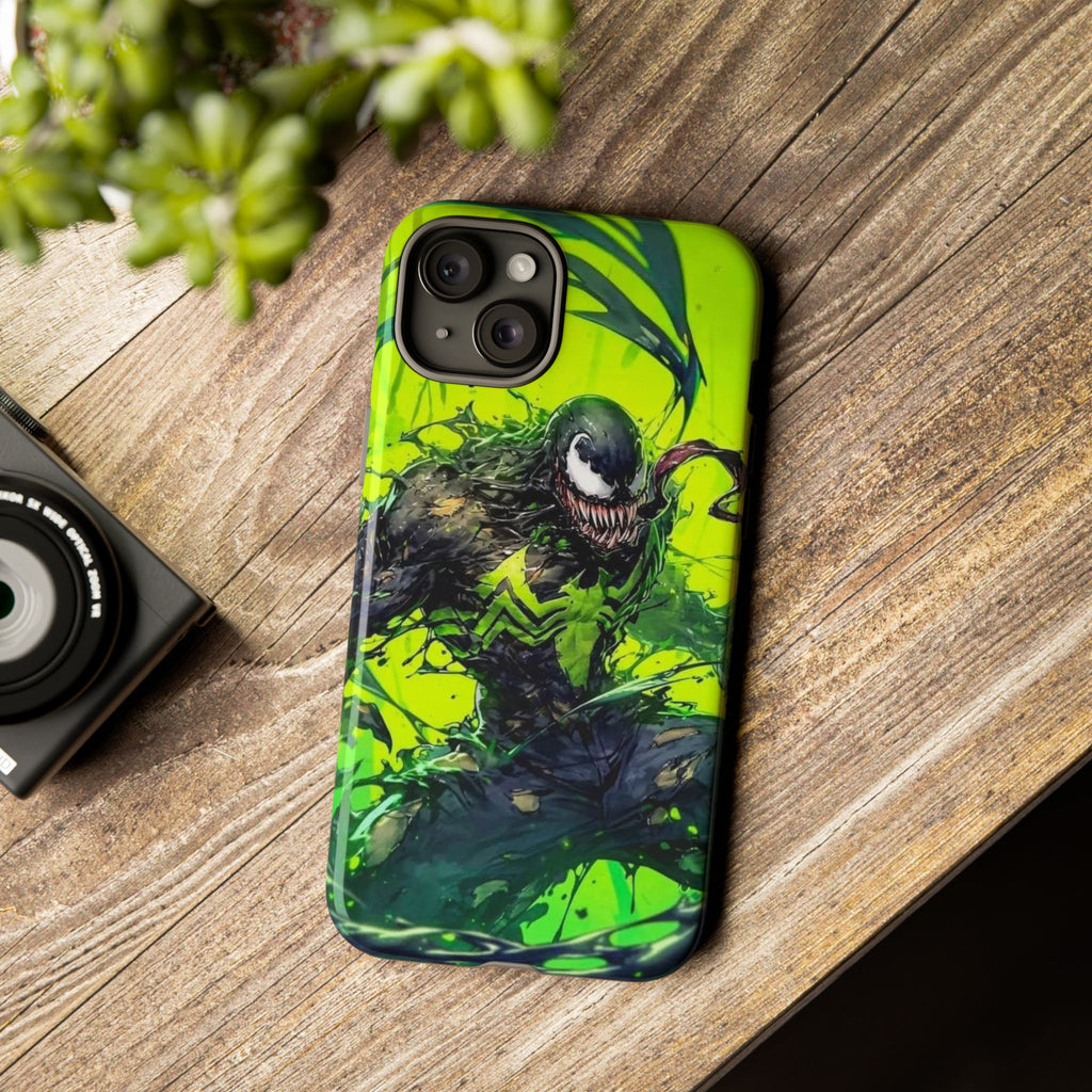 Evil Venom Phone Case, Tough Cases, Marvel Comics Phone for iPhones, Samsung, and Pixel