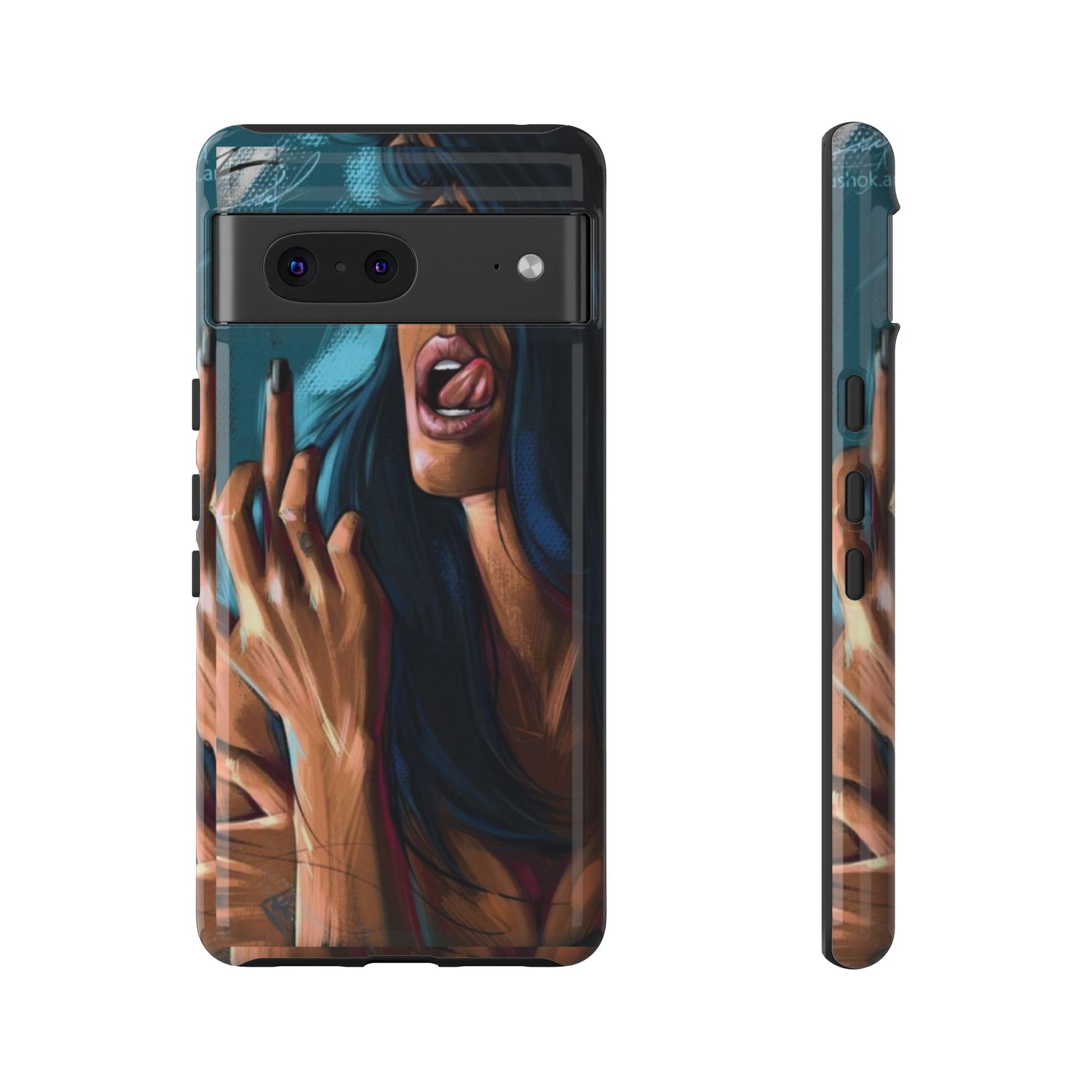 Tough Girl Theme Urban Design Cases for iPhones, Samsung, and Pixel