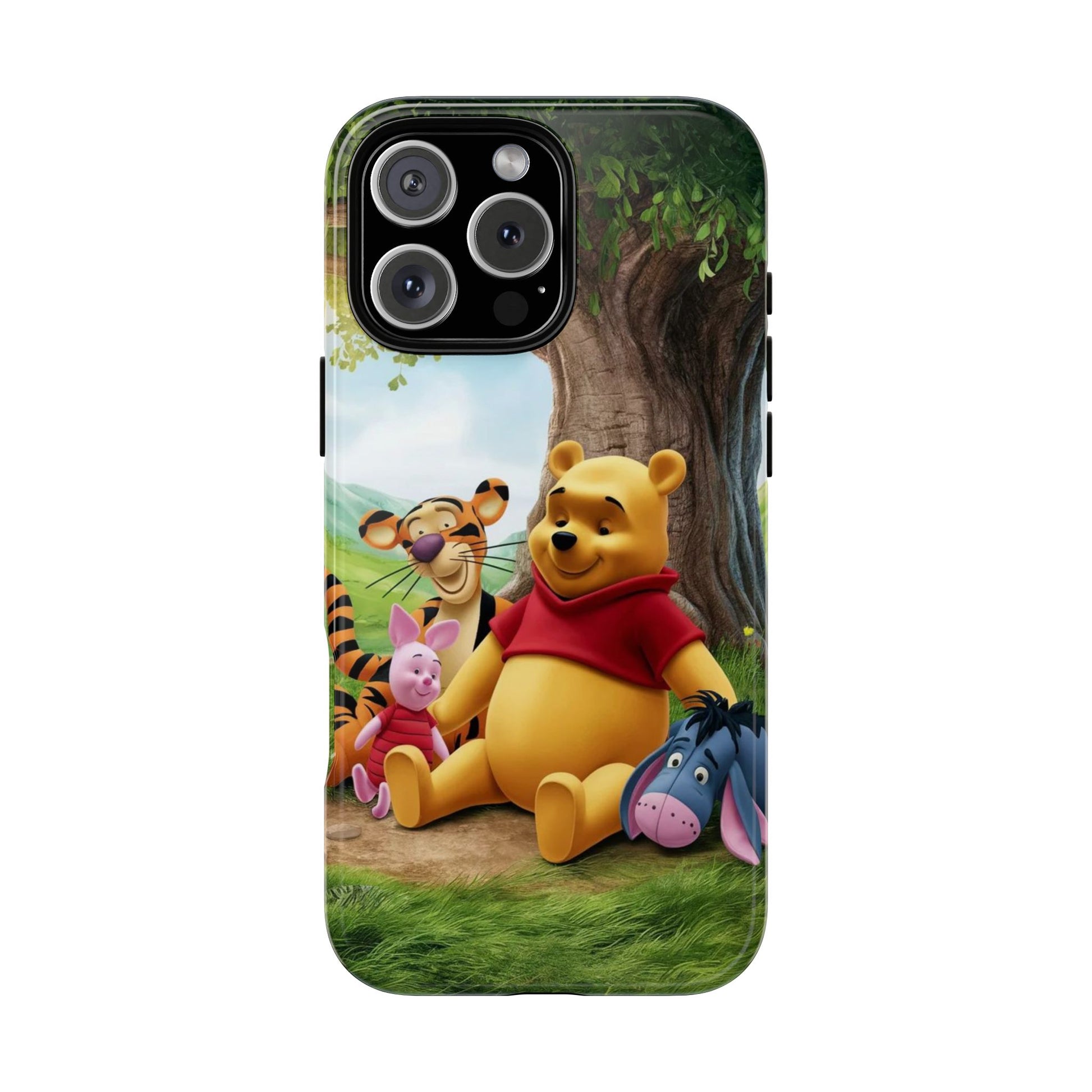 Cute Pooh Bear Phone Case, Tough Cases, Disney Phone for iPhones, Samsung, and Pixel