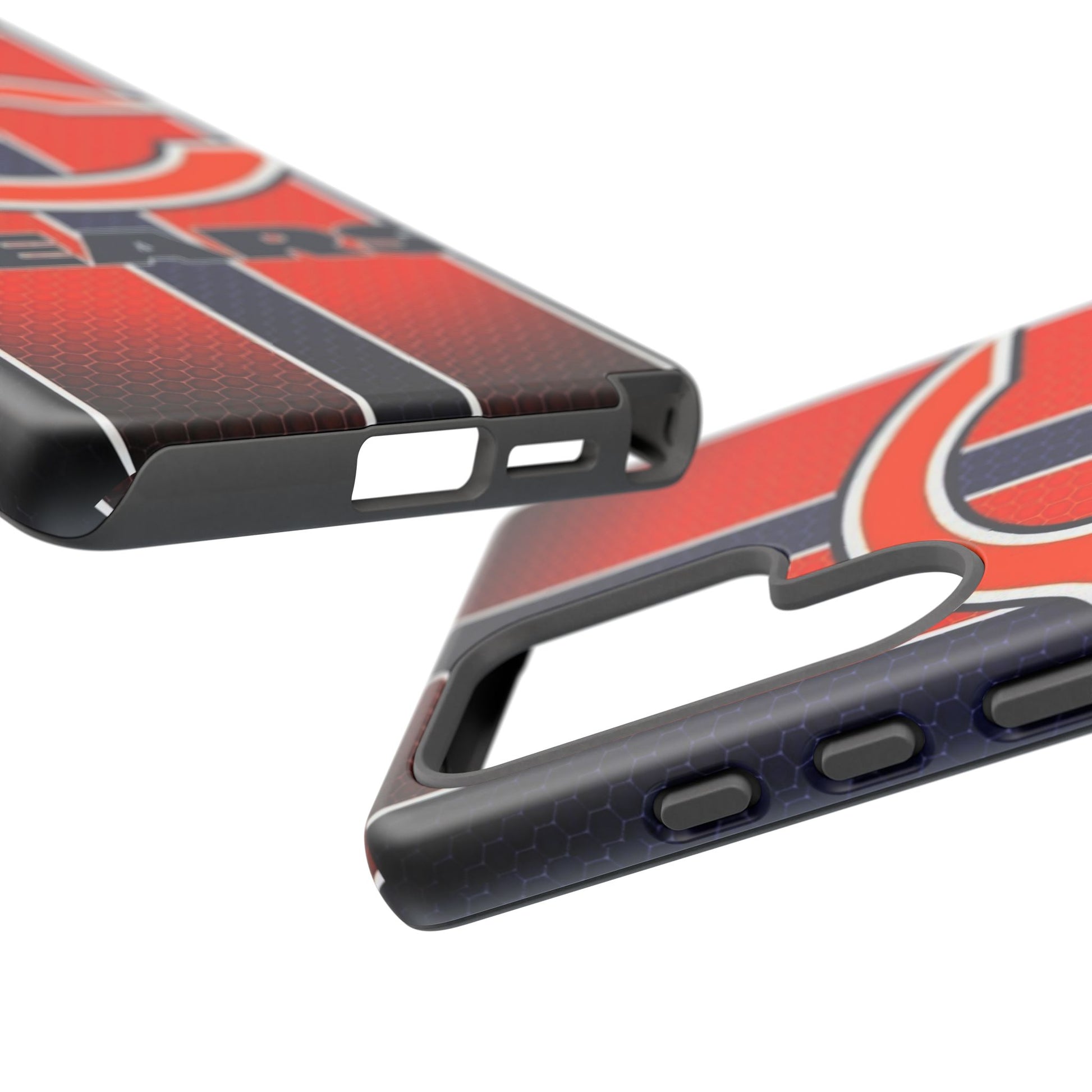 Chicago Bears Stripes Football Phone Case, Tough Cases for iPhones, Samsung, and Pixel