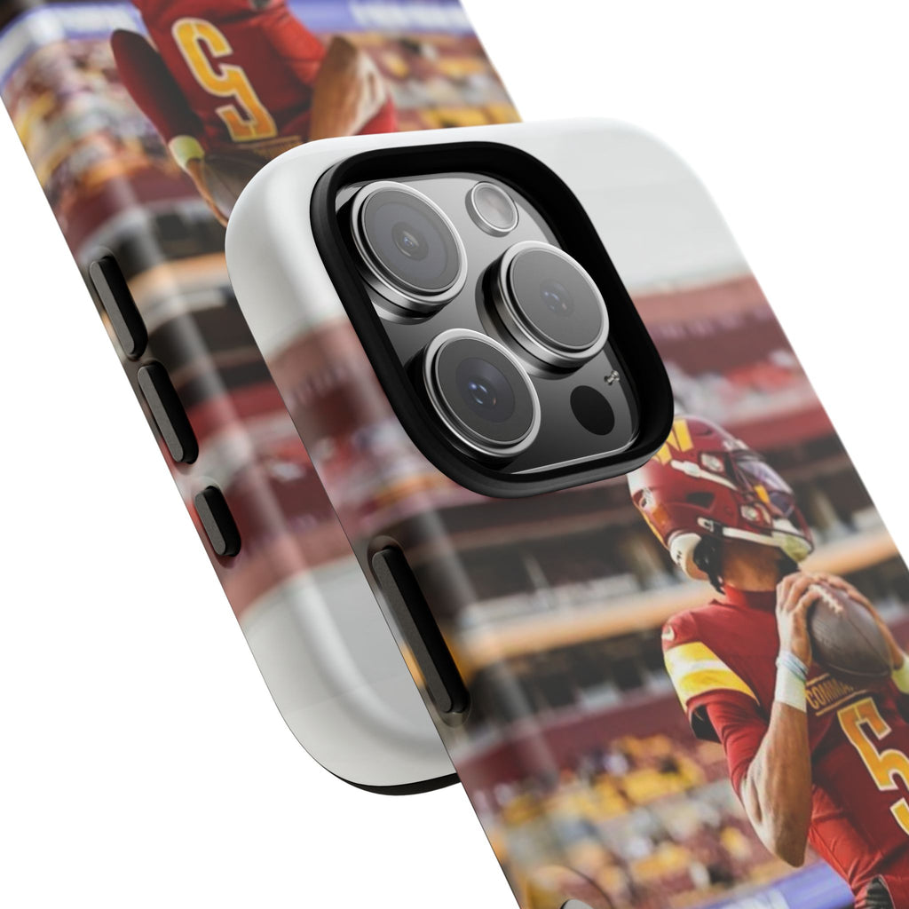 Jayden Daniels Washington Football Tough Cases for iPhones, Samsung, and Pixel