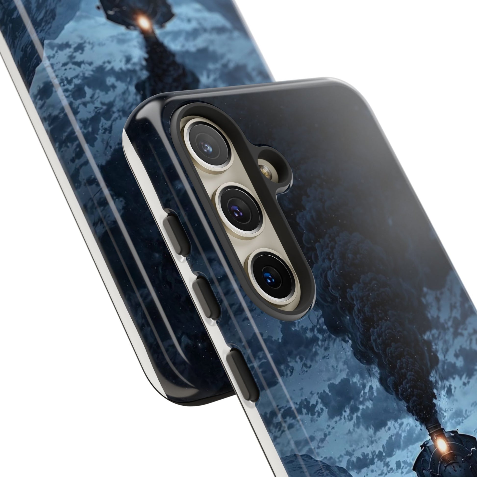 Steam Engine Train Themed Tough Cases for iPhones, Samsung, and Pixel