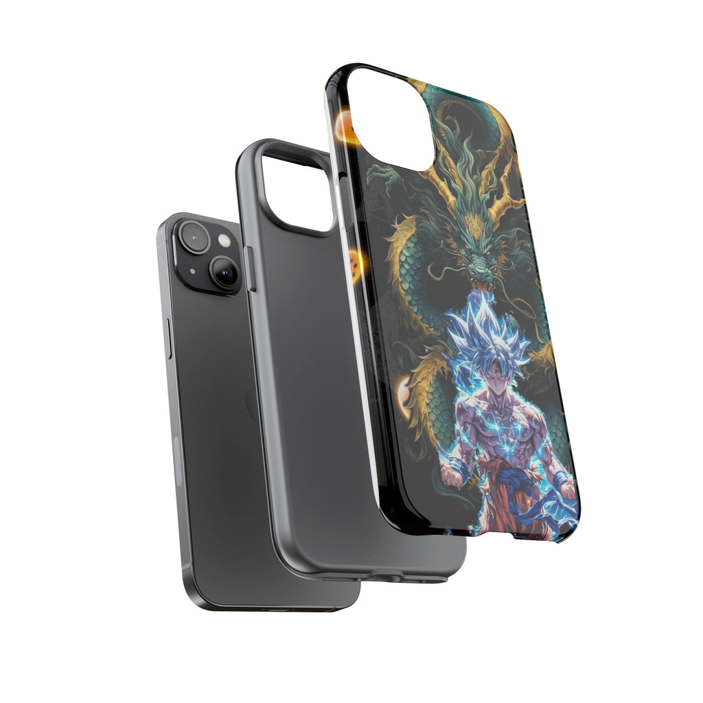 Anime Goku x Shenron Dragonball Z Tough Cases for iPhones, Samsung, and Pixel