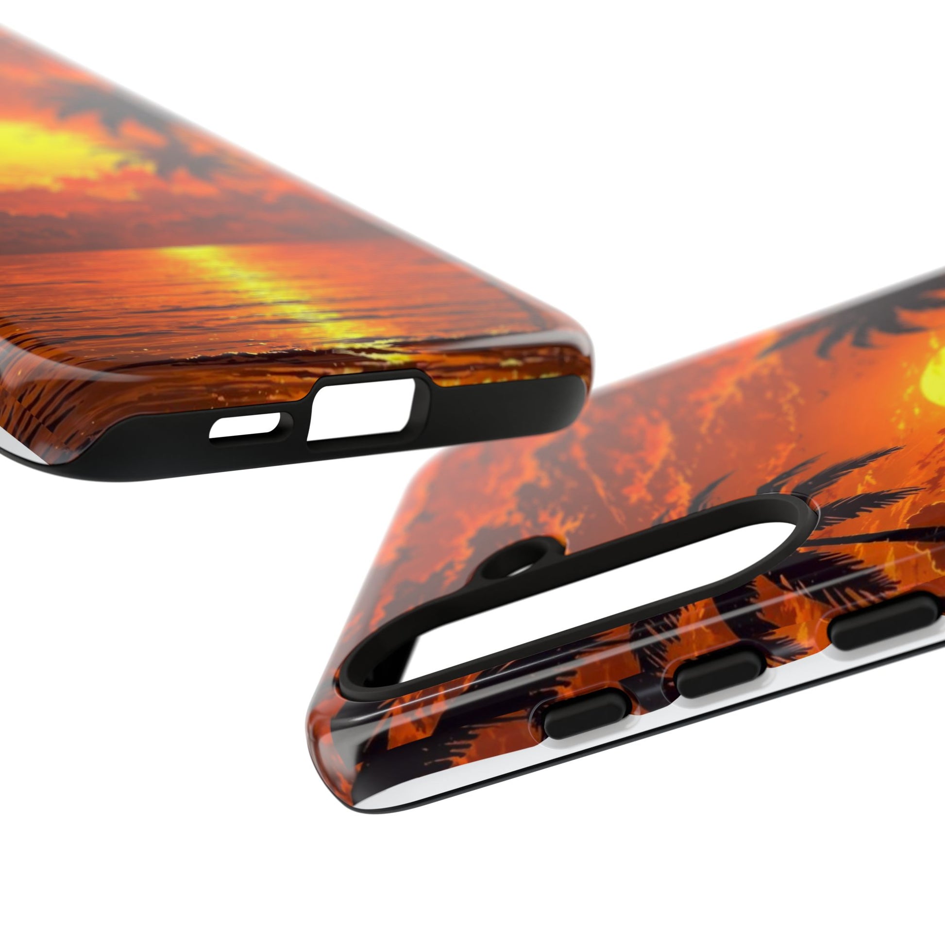 Beautiful Beach Sunset Tough Cases for iPhones, Samsung, and Pixel