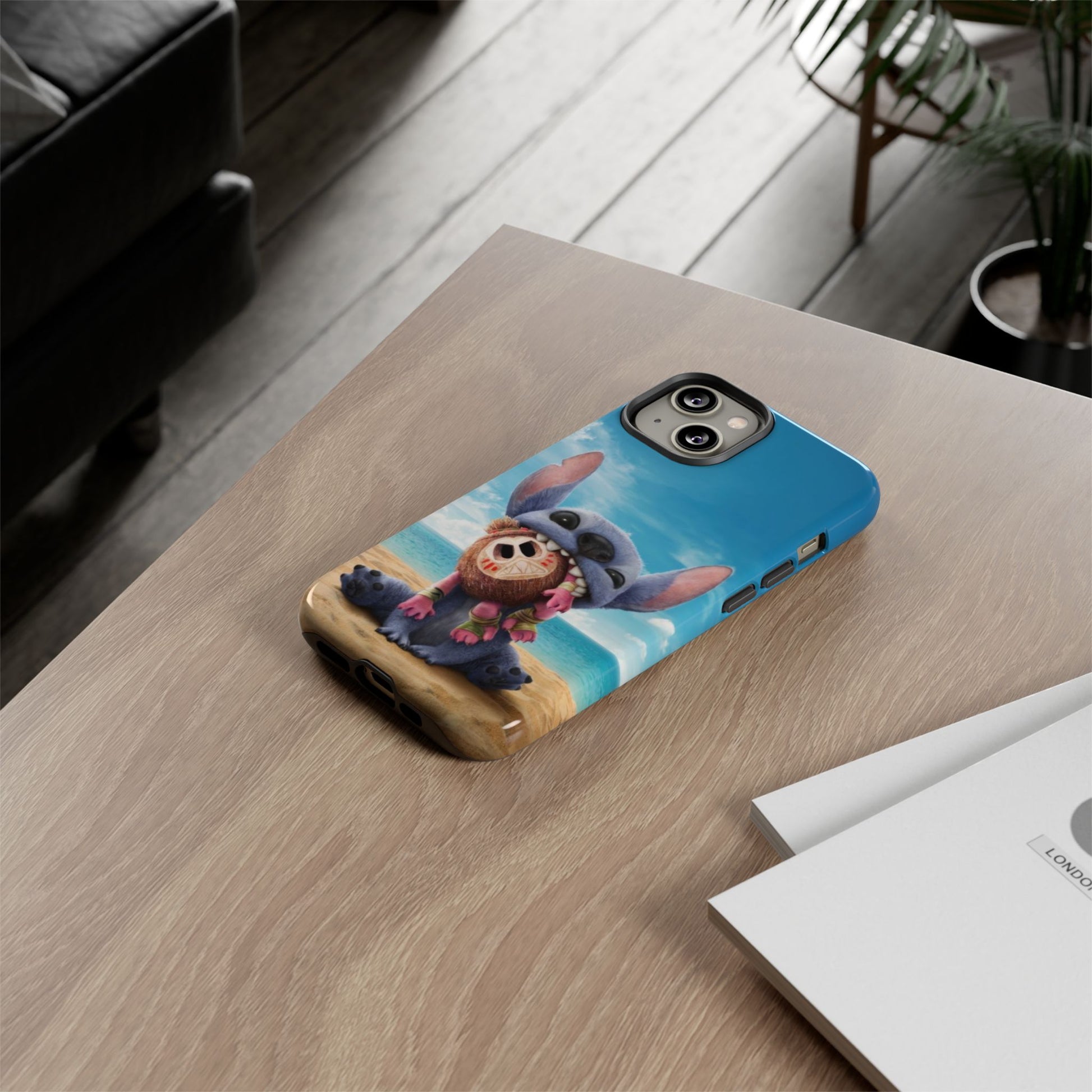 Stitch Beach Sunset Landscape Phone Case for iPhone, Samsung Galaxy, & Pixel Phones