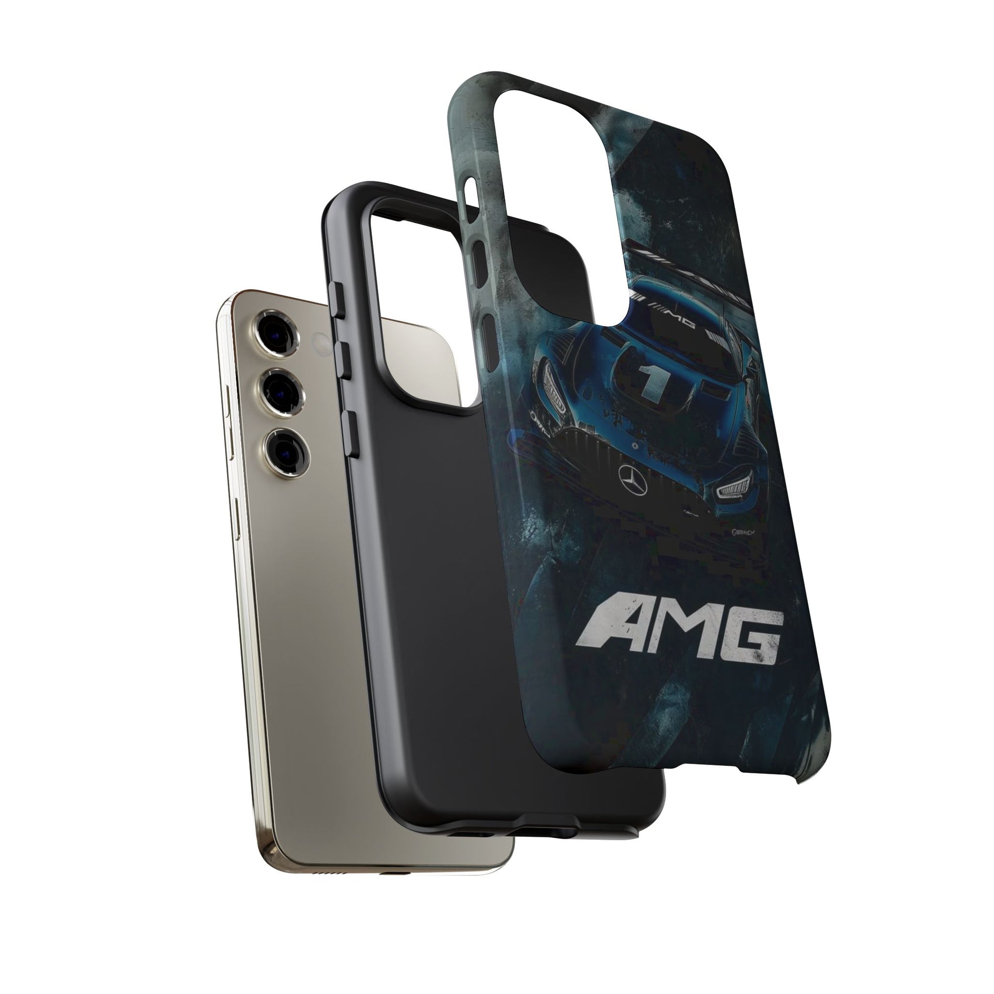 Mercedes AMG Racing Car Tough Cases for iPhones, Samsung, and Pixel