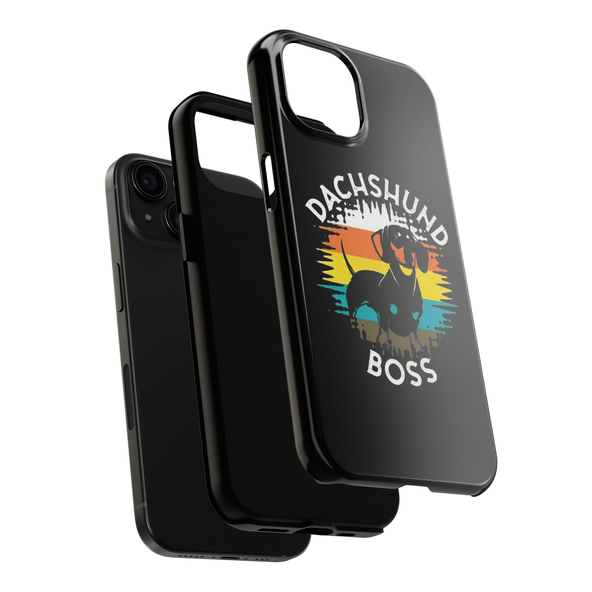 Dachshund Boss Theme Phone Cases for iPhones & Samsung Phones