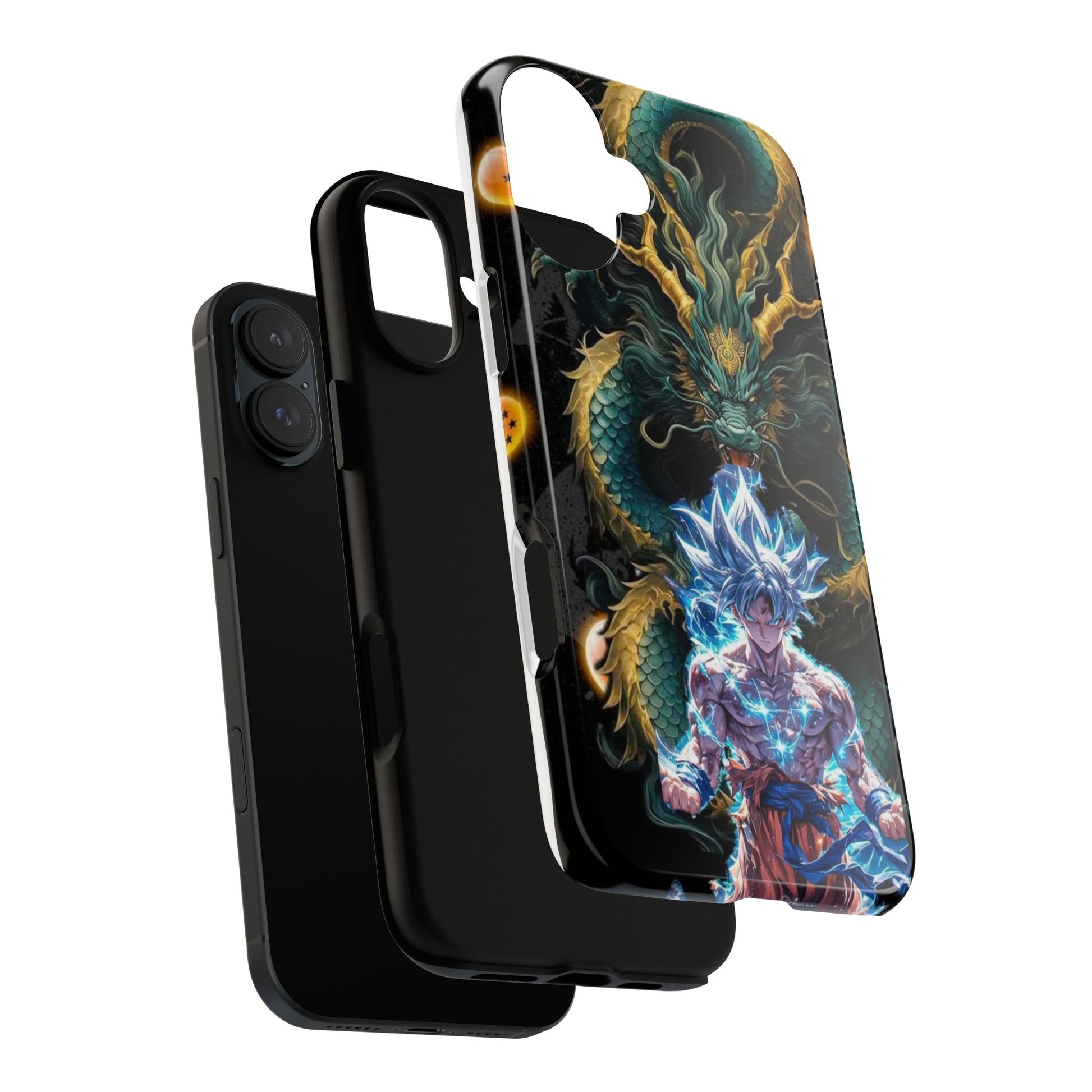 Anime Goku x Shenron Dragonball Z Tough Cases for iPhones, Samsung, and Pixel