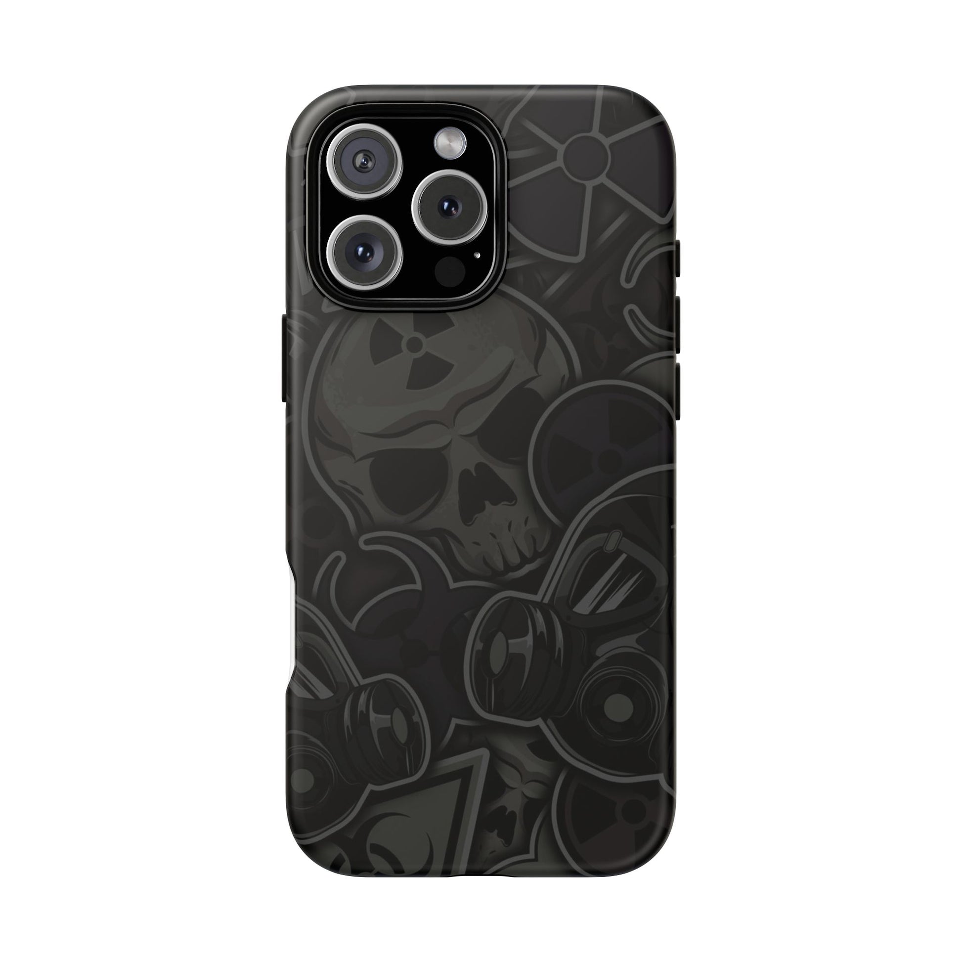 Tough Cases Phone Case, Edgy Skull Design Phone Cover, Gothic Cell Phone Shell