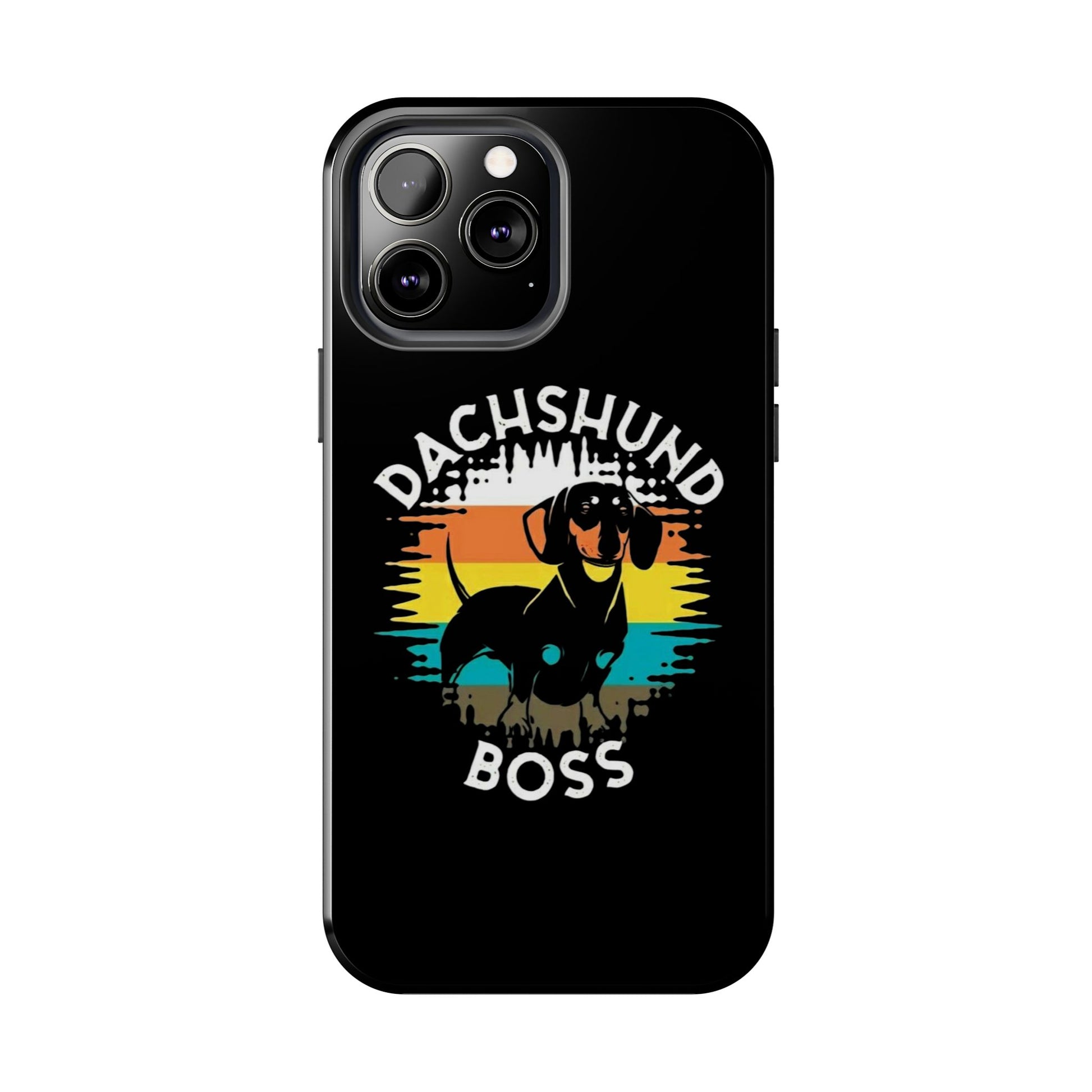 Dachshund Boss Theme Phone Cases for iPhones & Samsung Phones