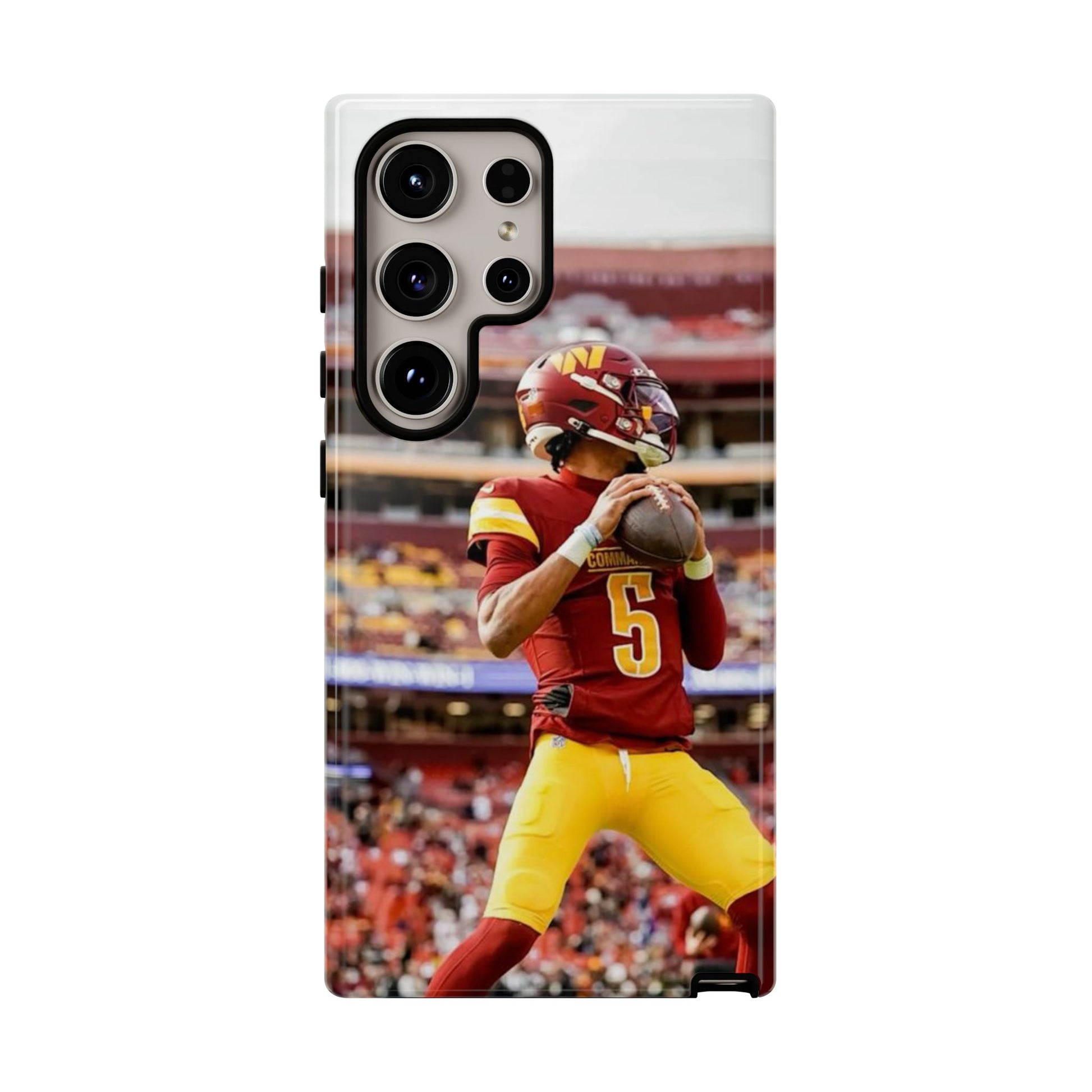 Jayden Daniels Washington Football Tough Cases for iPhones, Samsung, and Pixel