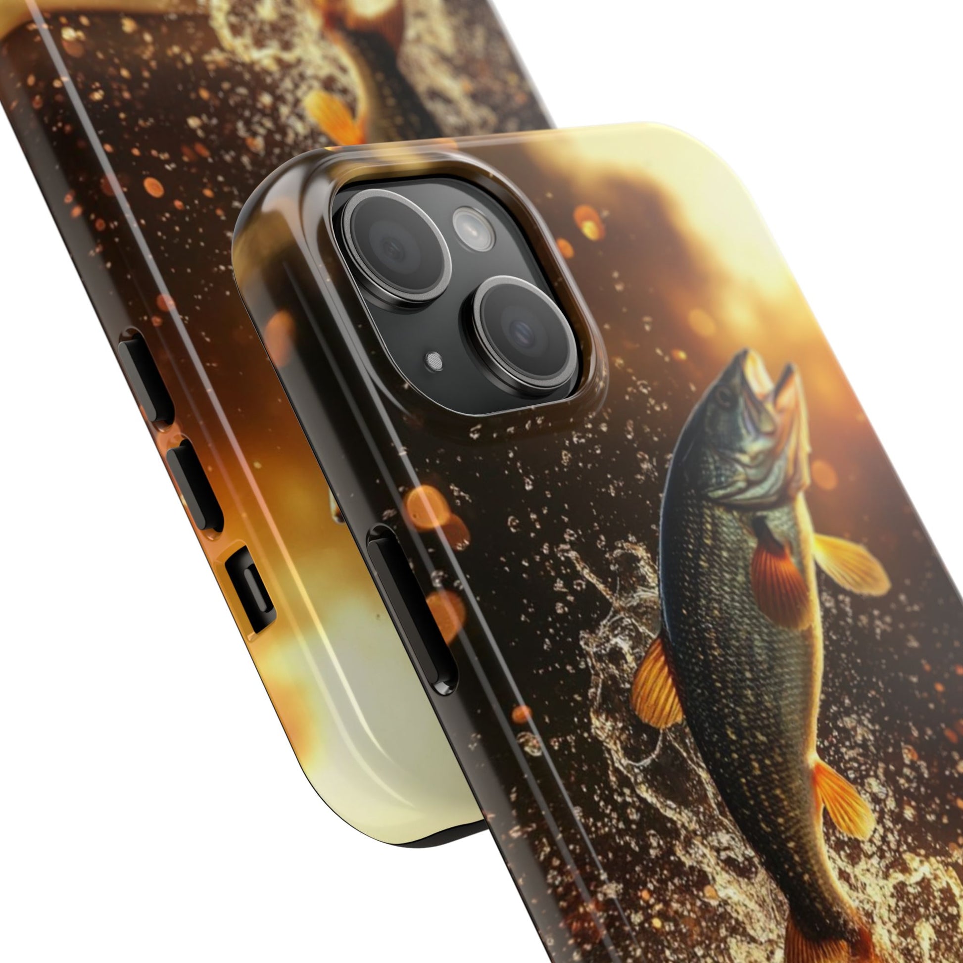 Jumping Bass Fish Theme Phone Cases for iPhones & Samsung Phones