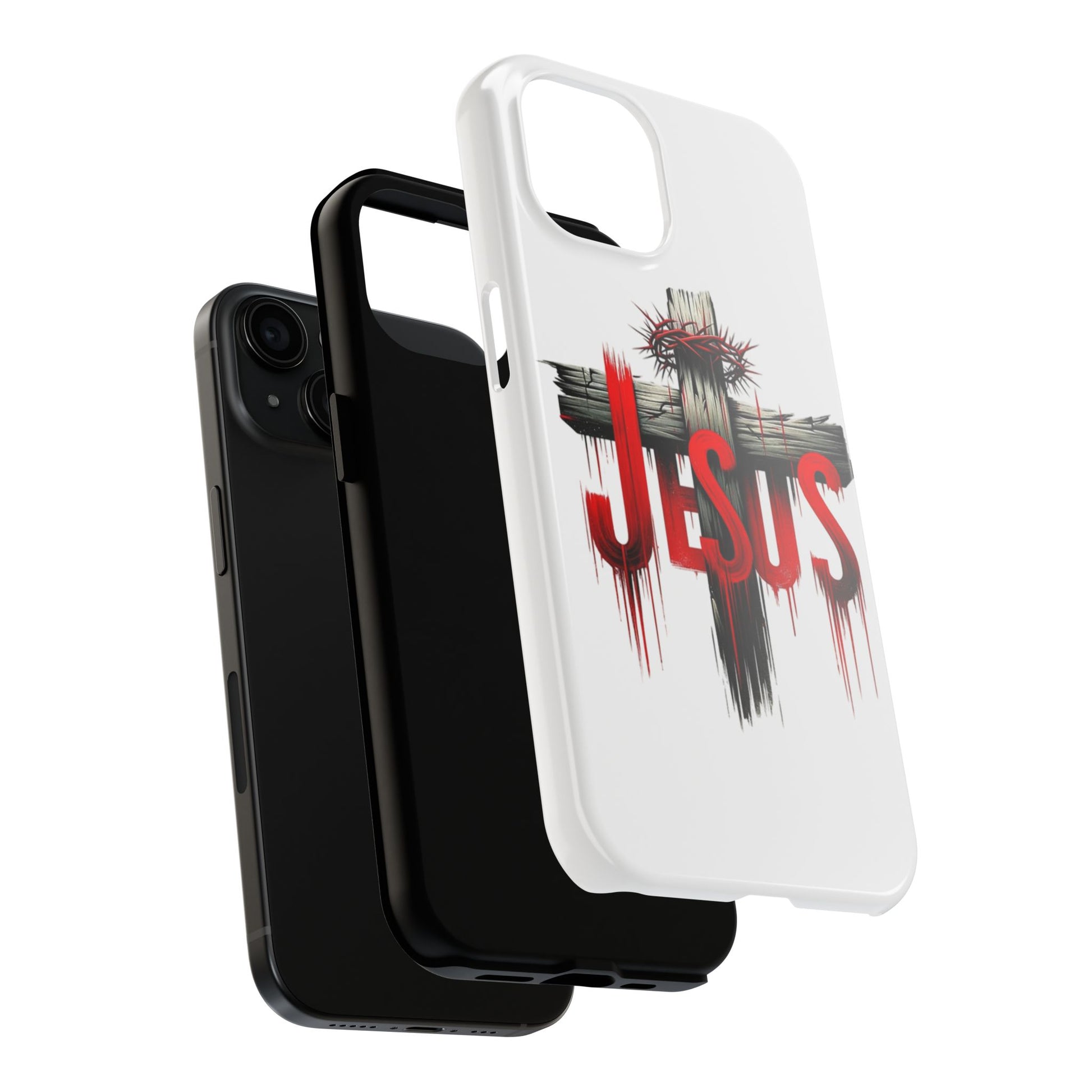 Jesus Cross and Crown Christian Theme Phone Cases for iPhones & Samsung Phones