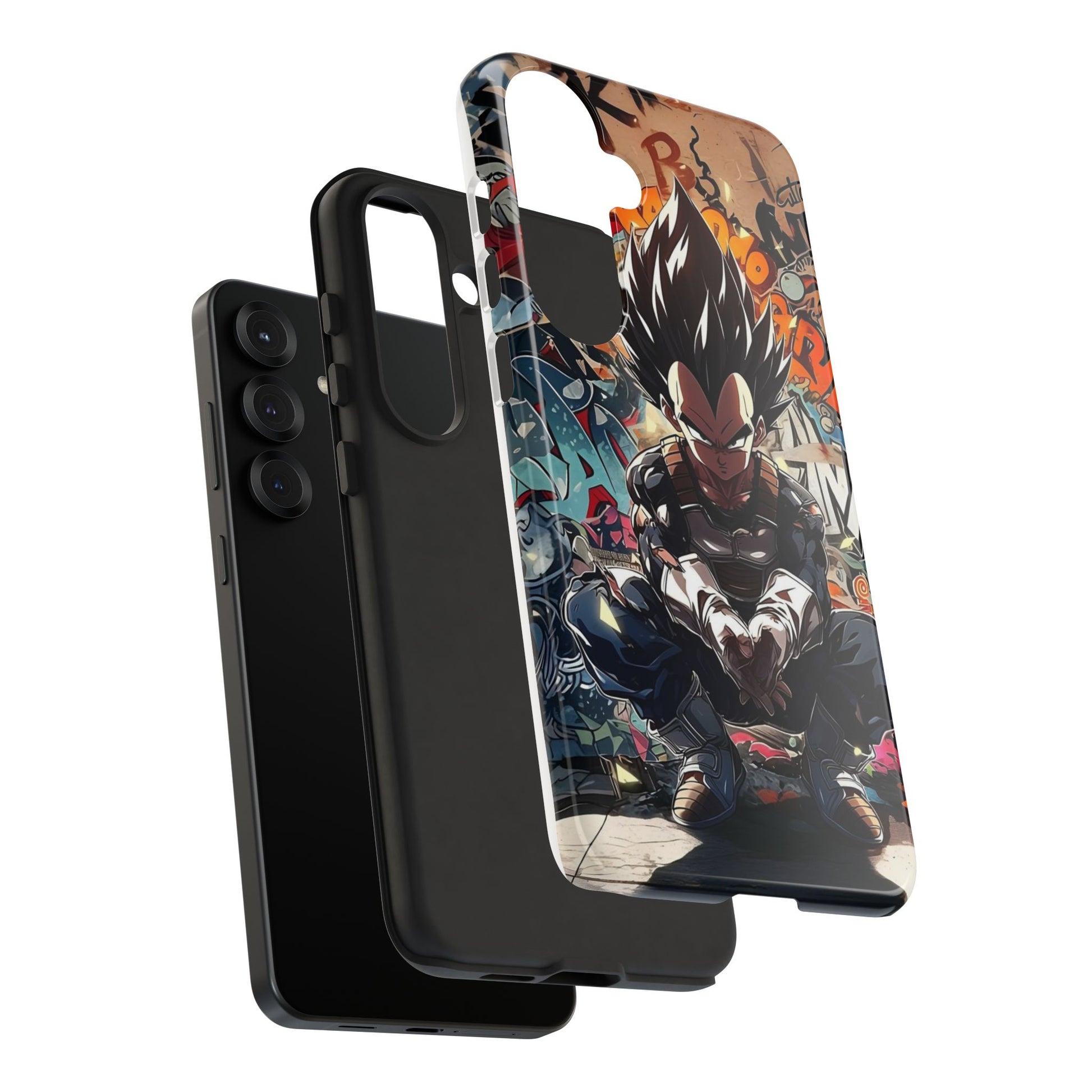 Anime Vegeta Dragon ball Z Tough Cases for iPhones, Samsung, and Pixel