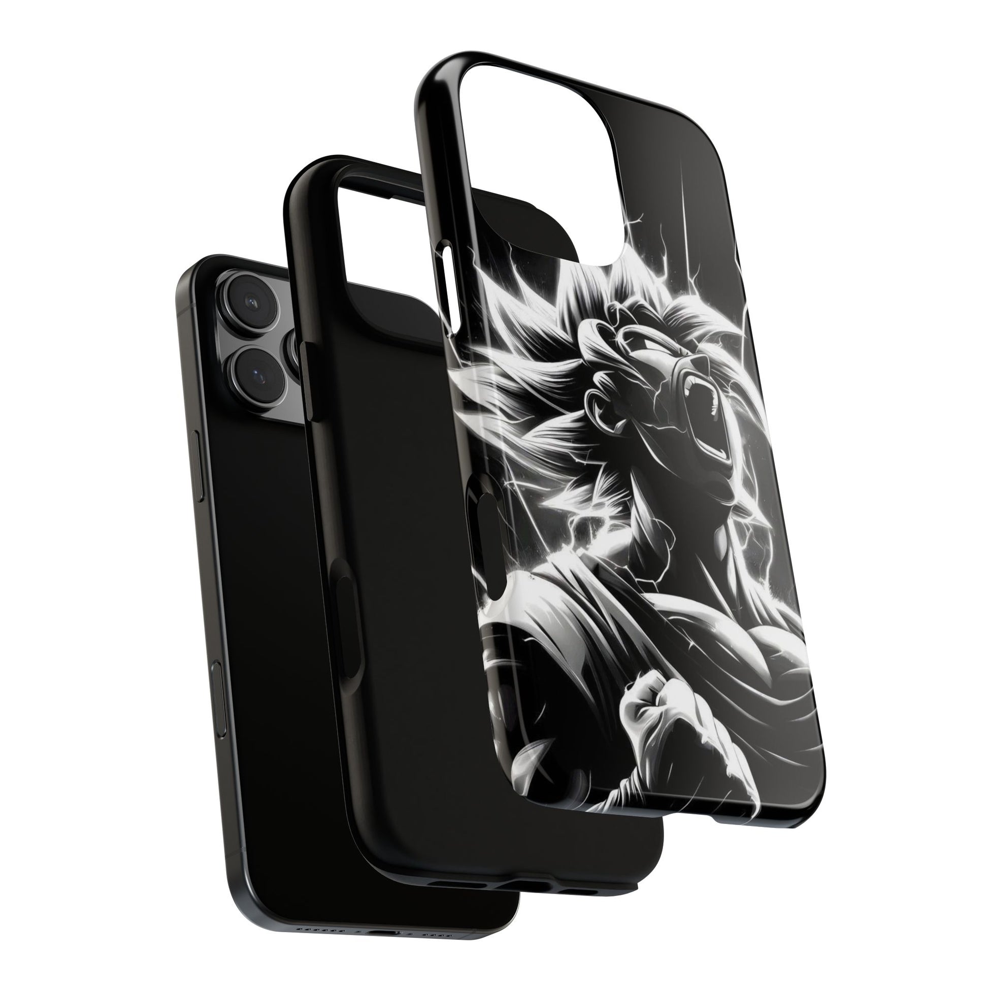 Anime Saiyan Rage Dragon ball Z Tough Cases for iPhones, Samsung, and Pixel