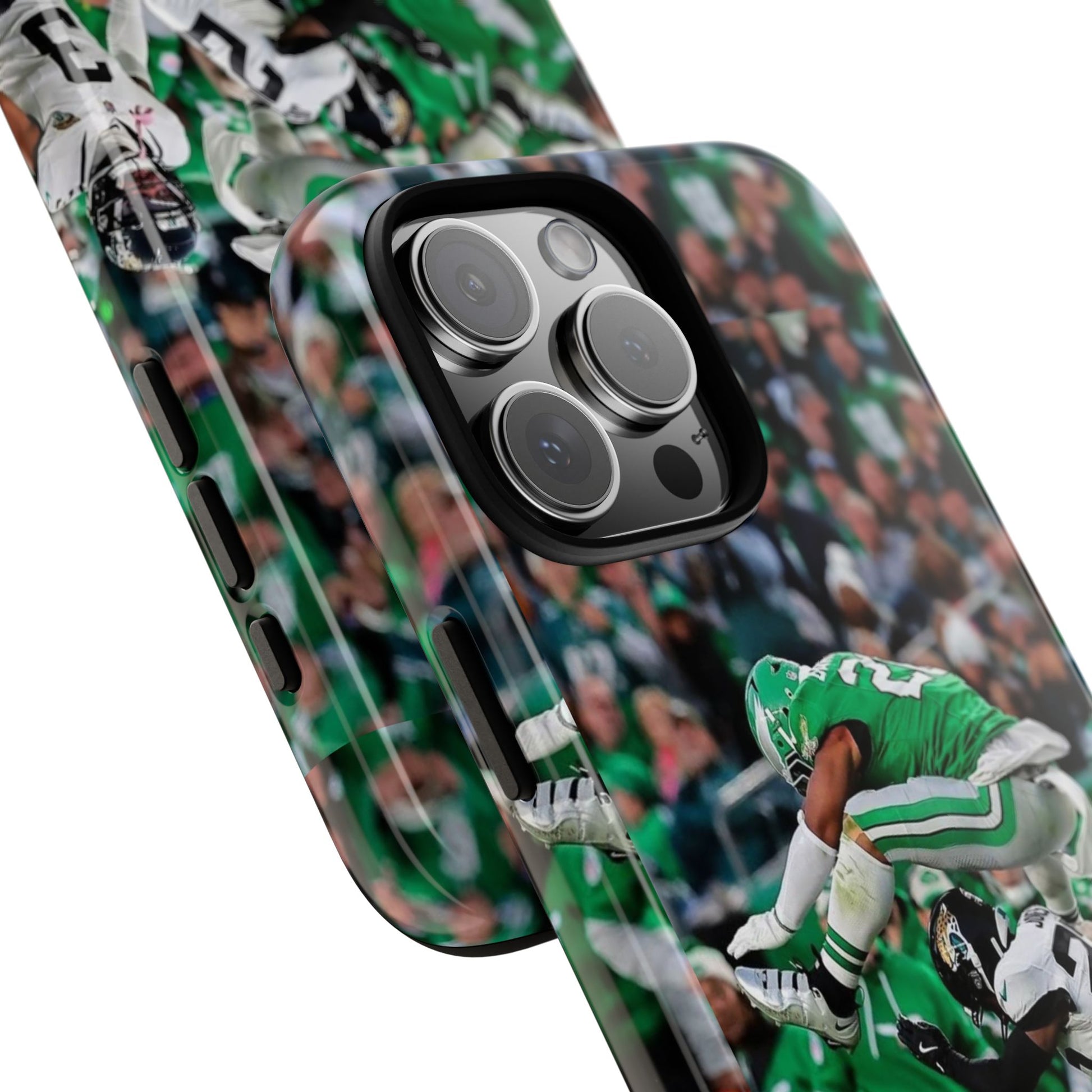 Saquon Barkley The Huddle Eagles Football Tough Cases for iPhones, Samsung, and Pixel