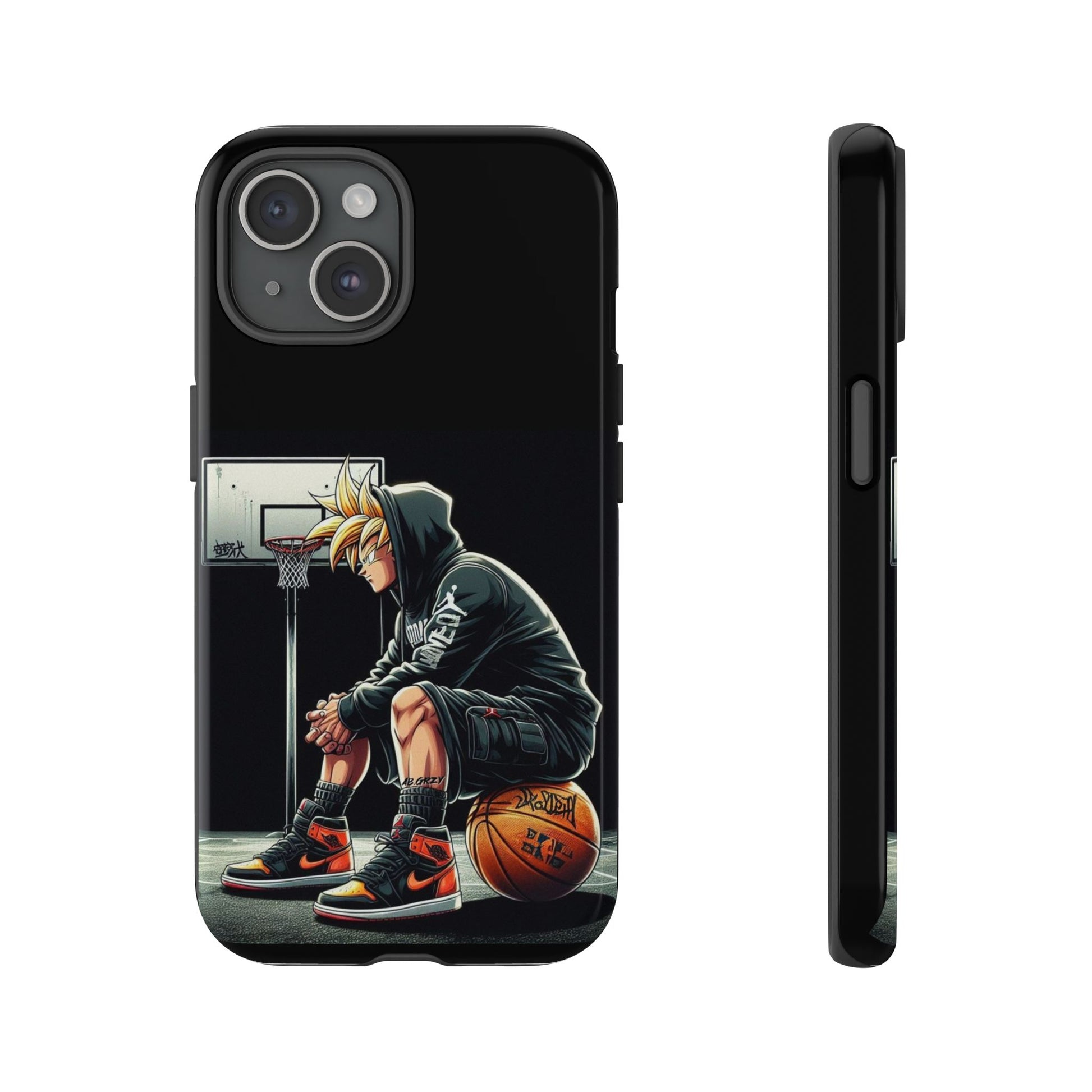 Son Goku Basketball Tough Cases for iPhones, Samsung, and Pixel
