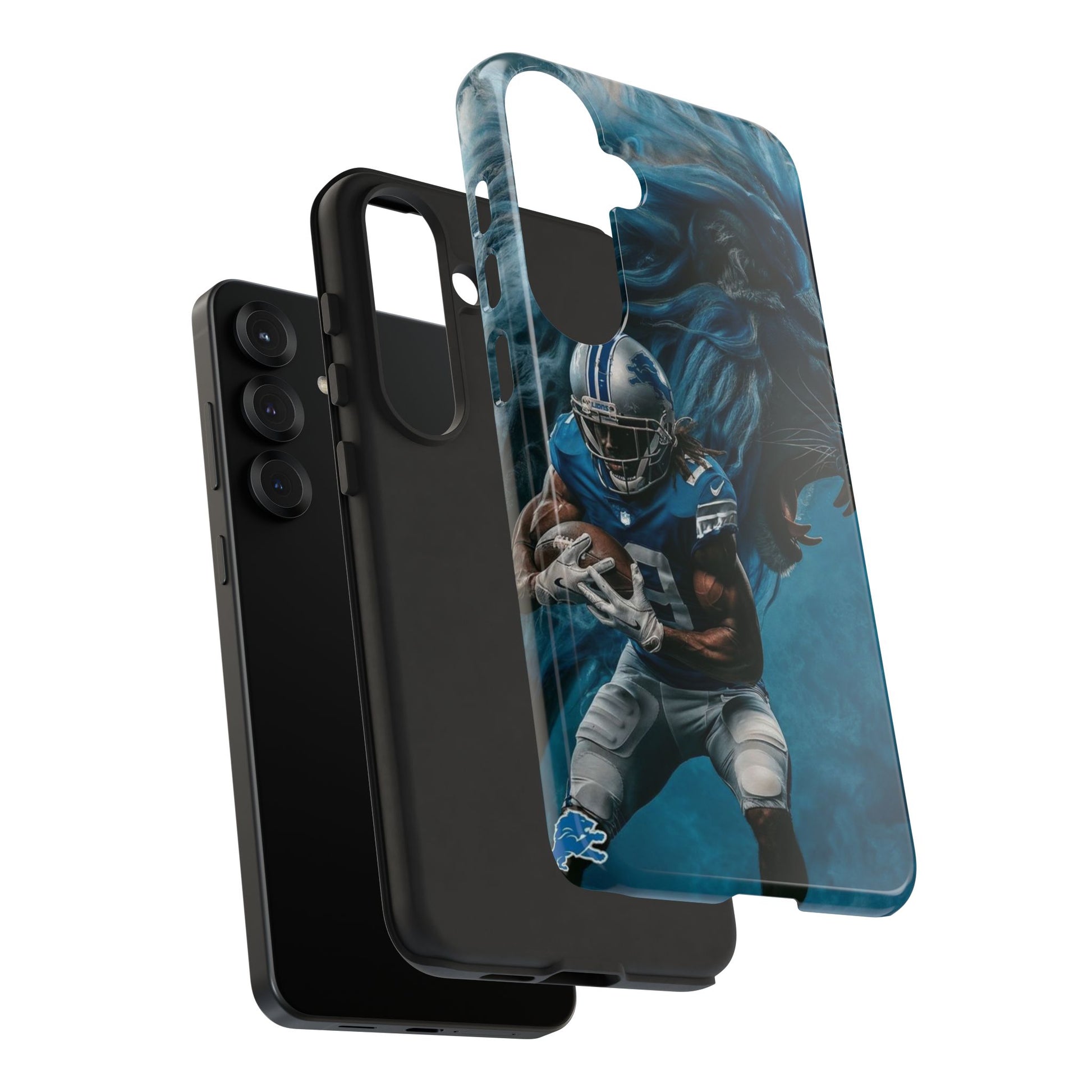 Detroit Lions Player Football Phone Case, Tough Cases for iPhones, Samsung, and Pixel
