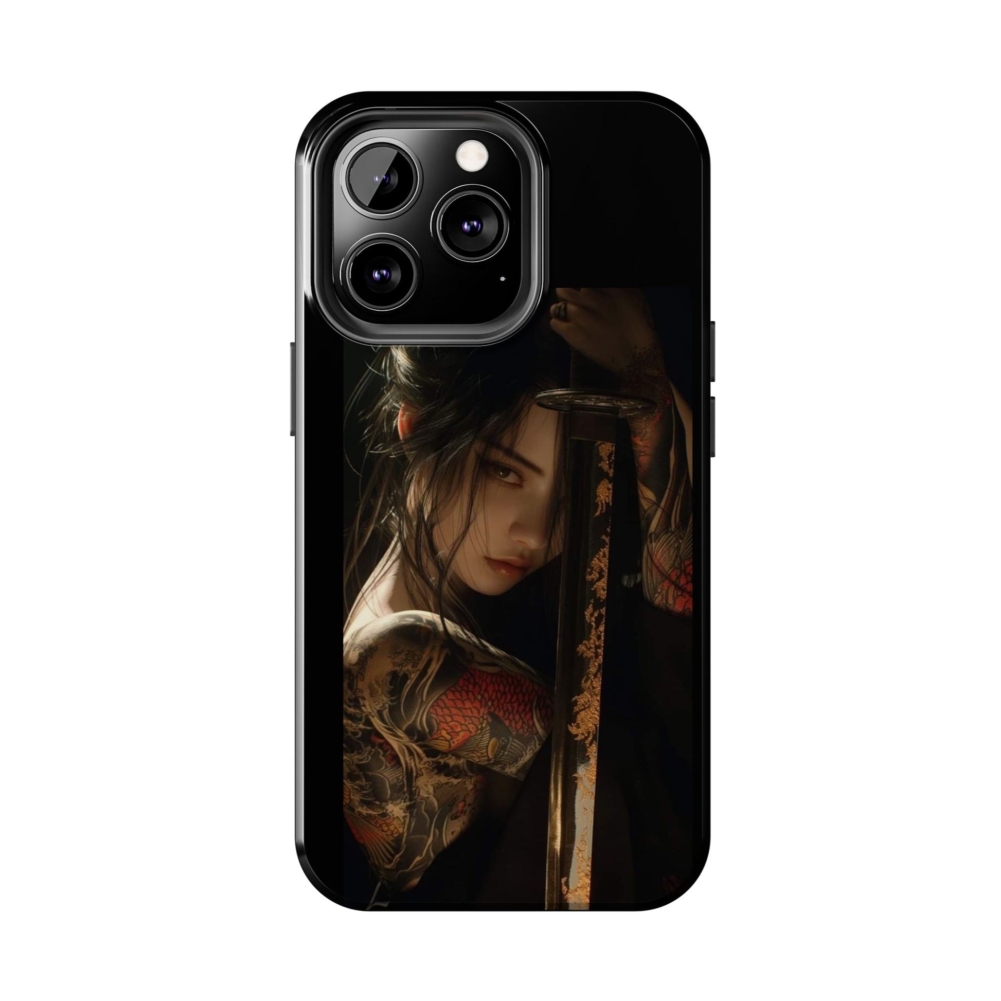 Samurai Female Warrior Design Phone Cases for iPhone & Samsung Galaxy Phones