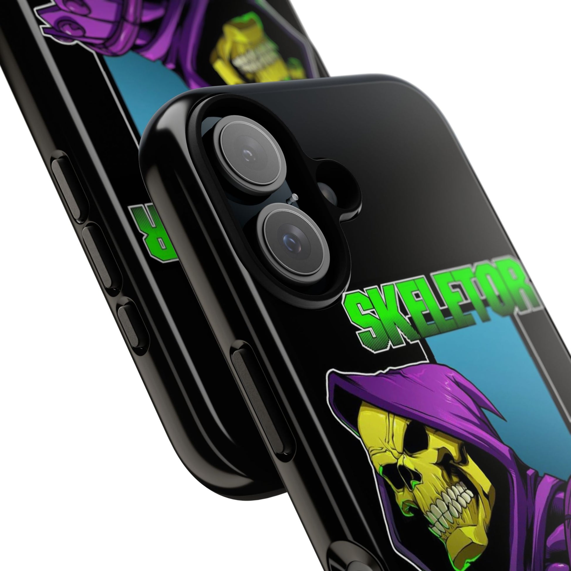 Skeletor Tough Cases for iPhones, Samsung, and Pixel
