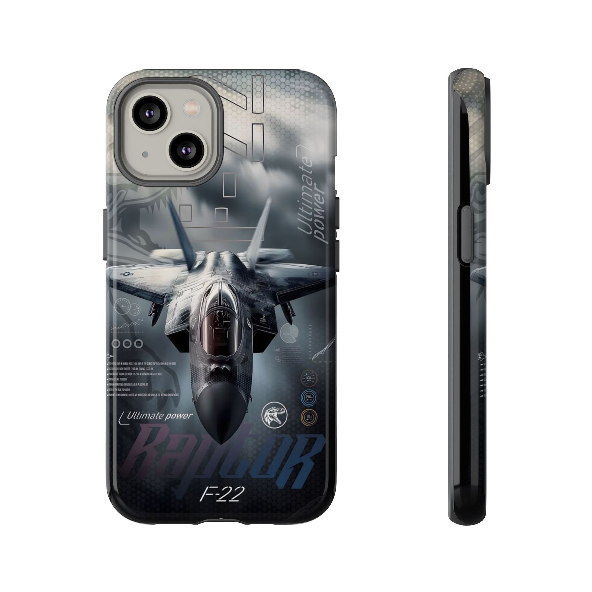 F-22 Raptor Fighter Jet Tough Cases for iPhones, Samsung, and Pixel
