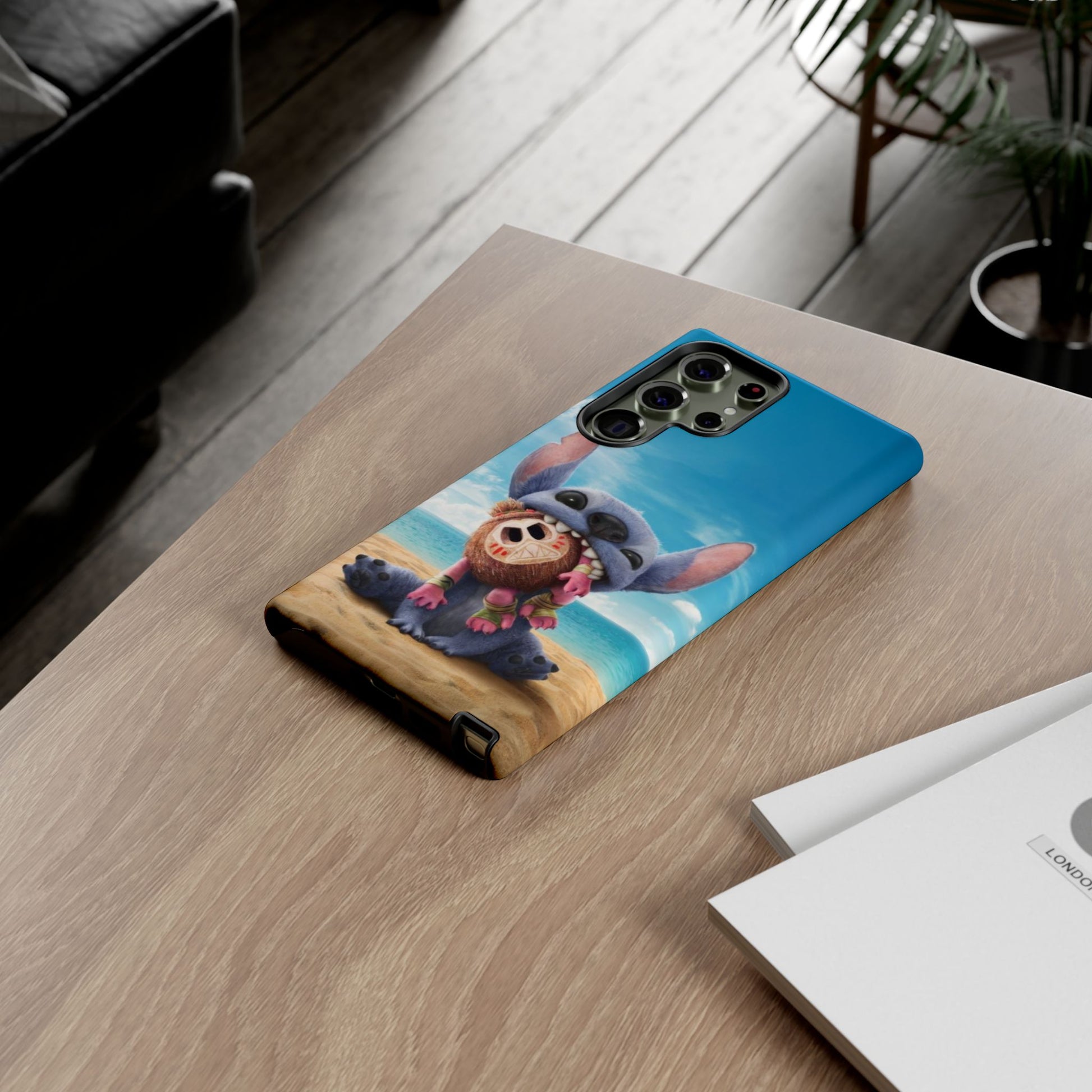 Stitch Beach Sunset Landscape Phone Case for iPhone, Samsung Galaxy, & Pixel Phones