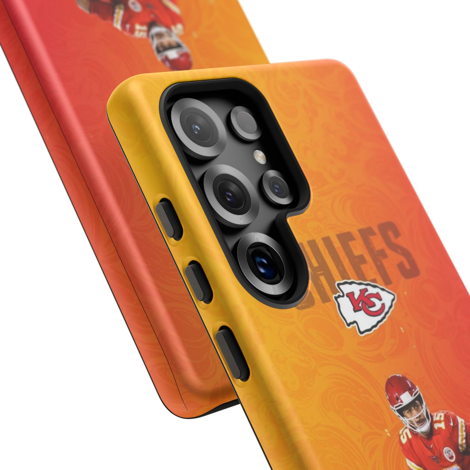Kansas City Chiefs Patrick Mahomes Football Tough Cases for iPhones, Samsung, and Pixel