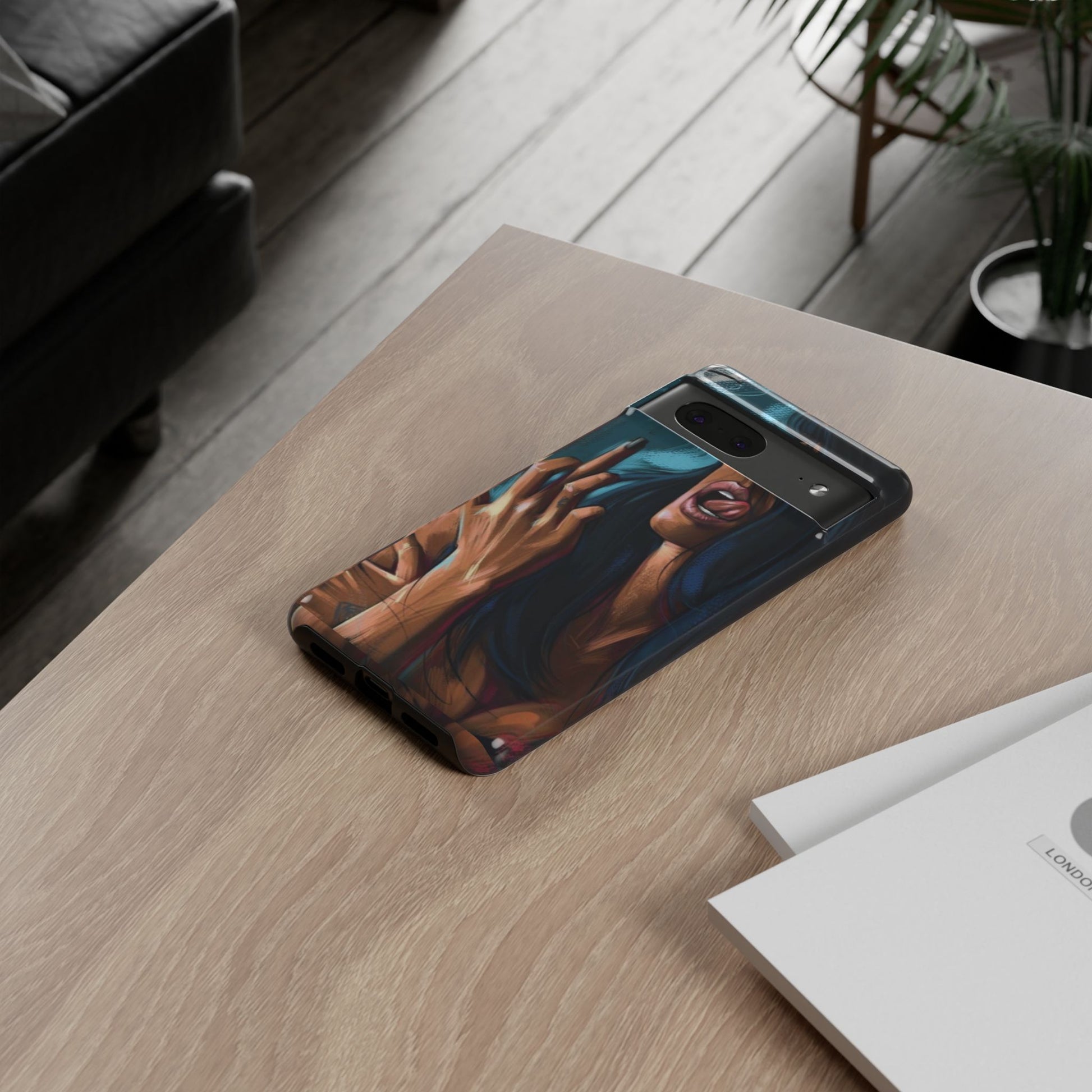 Tough Girl Theme Urban Design Cases for iPhones, Samsung, and Pixel