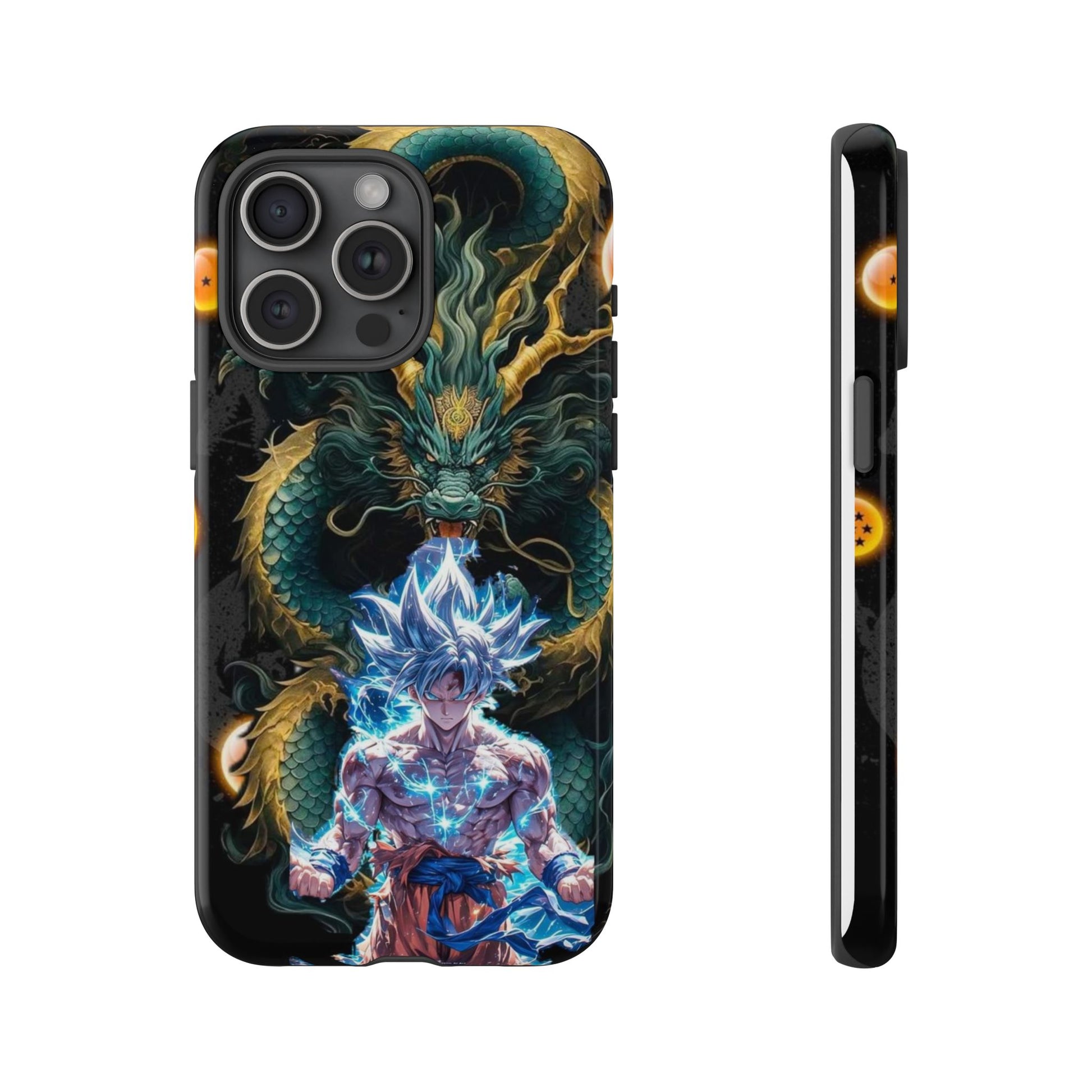 Anime Goku x Shenron Dragonball Z Tough Cases for iPhones, Samsung, and Pixel