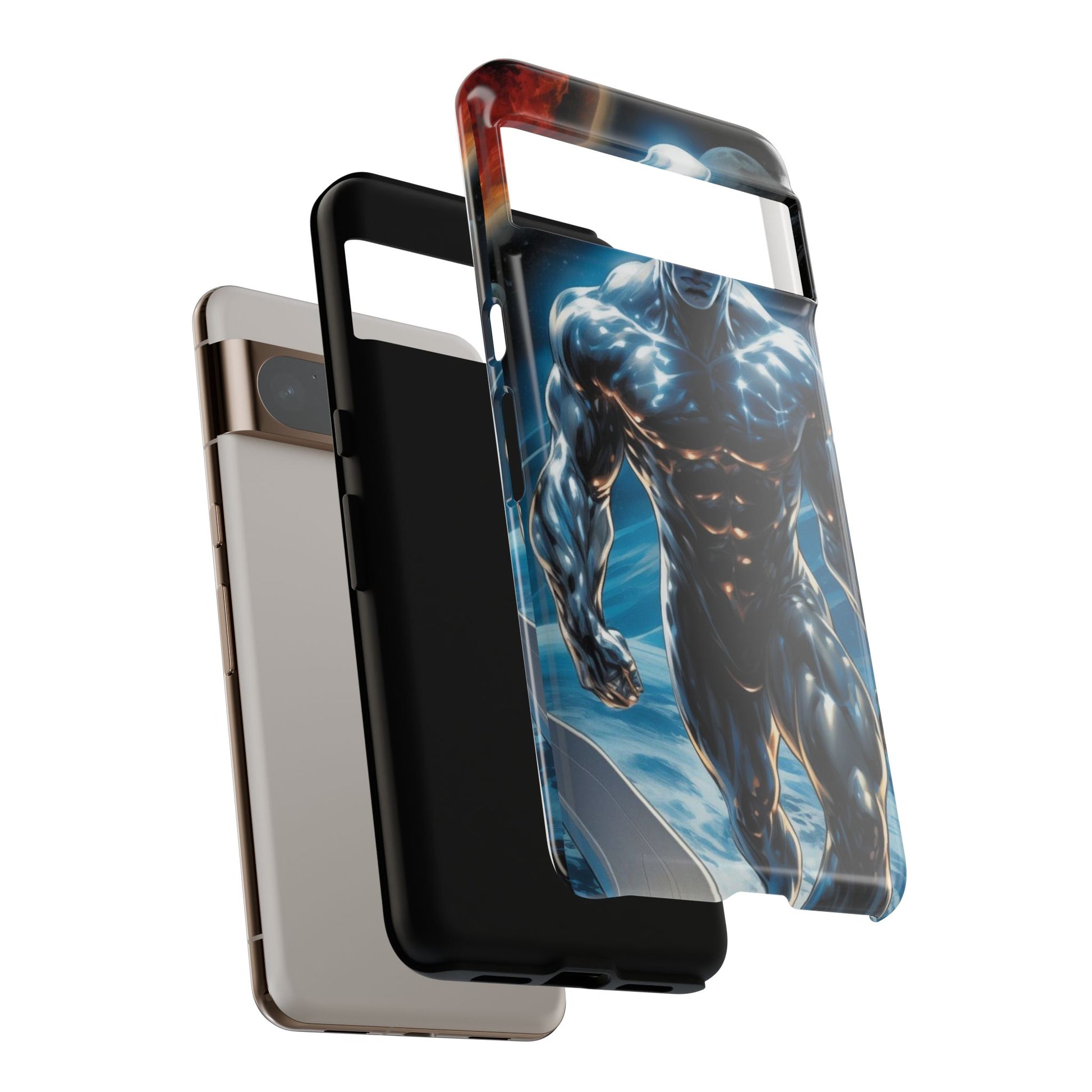 The Silver Surfer Comic Art Phone Case, Tough Cases for iPhones, Samsung, and Pixel