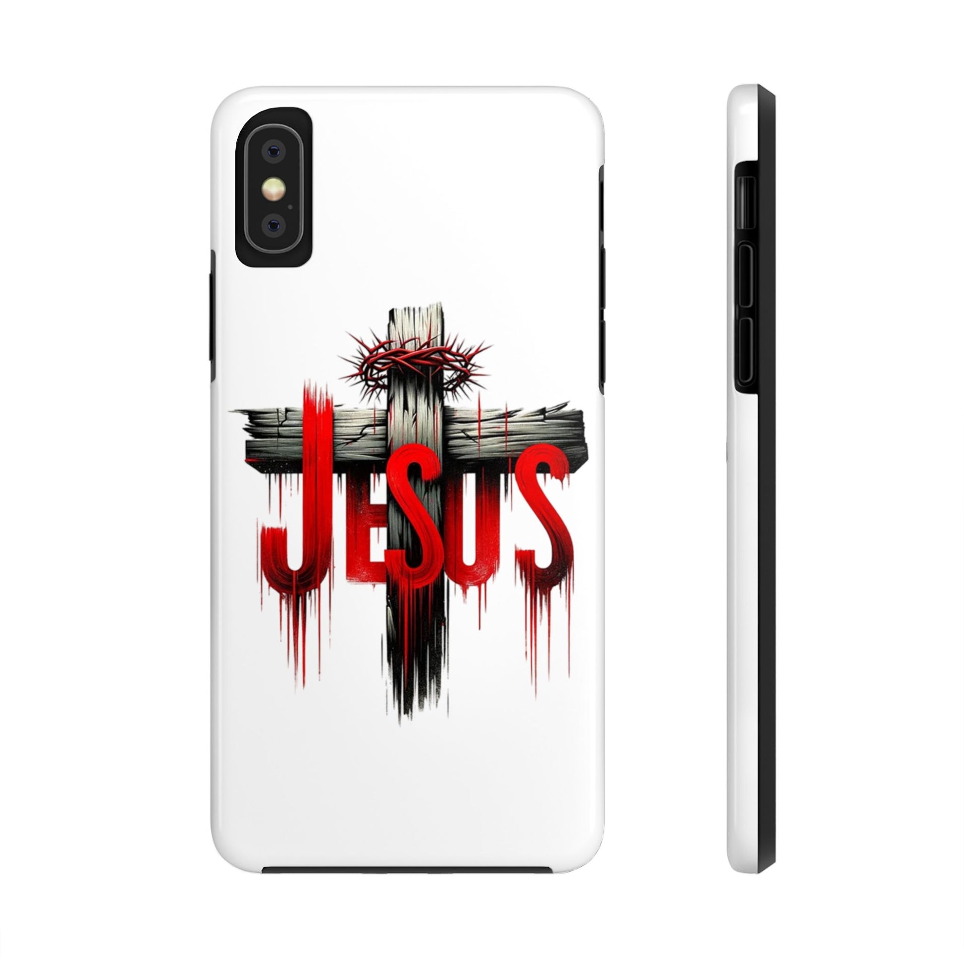 Jesus Cross and Crown Christian Theme Phone Cases for iPhones & Samsung Phones