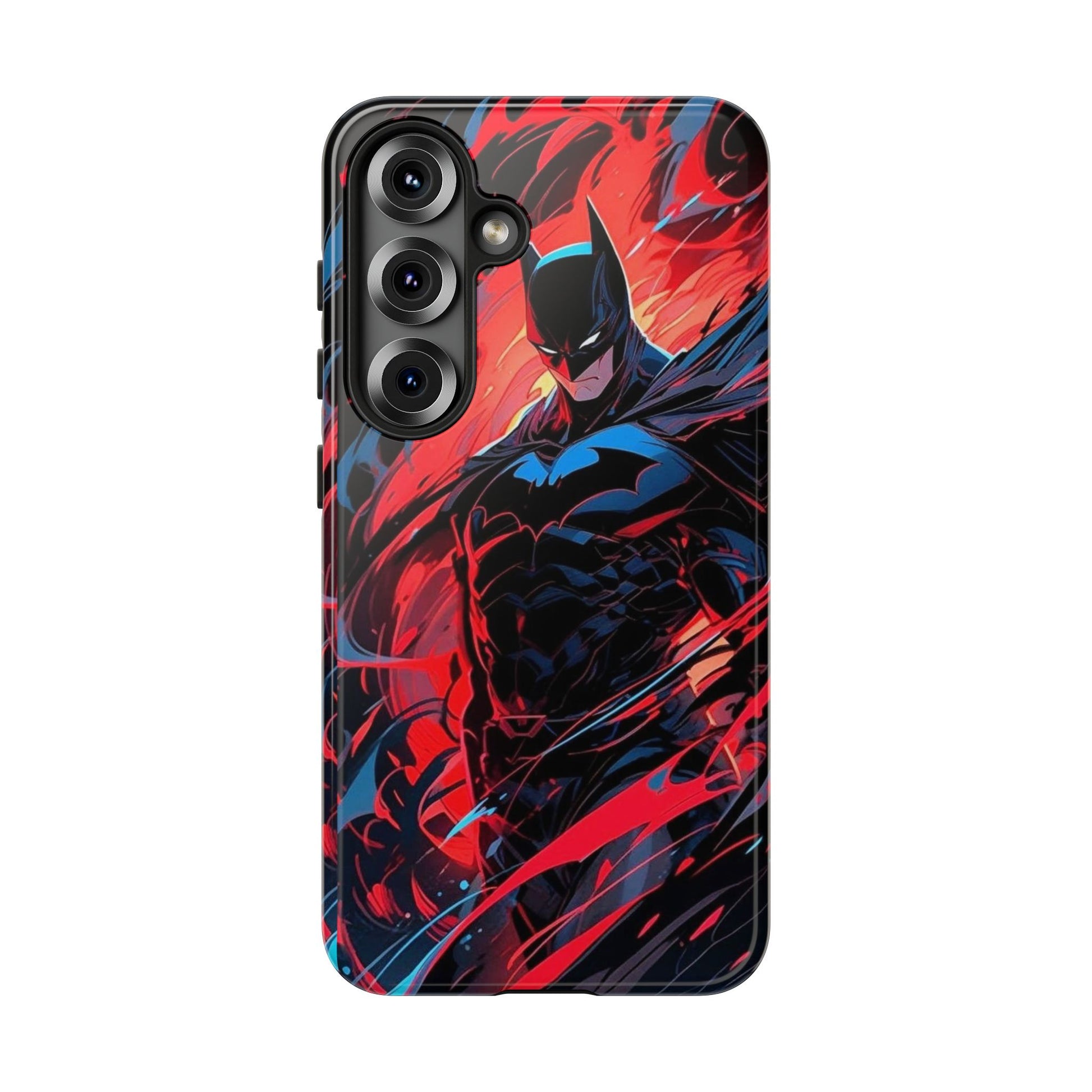 The Dark Knight Batman Art Tough Cases for iPhones, Samsung, and Pixel