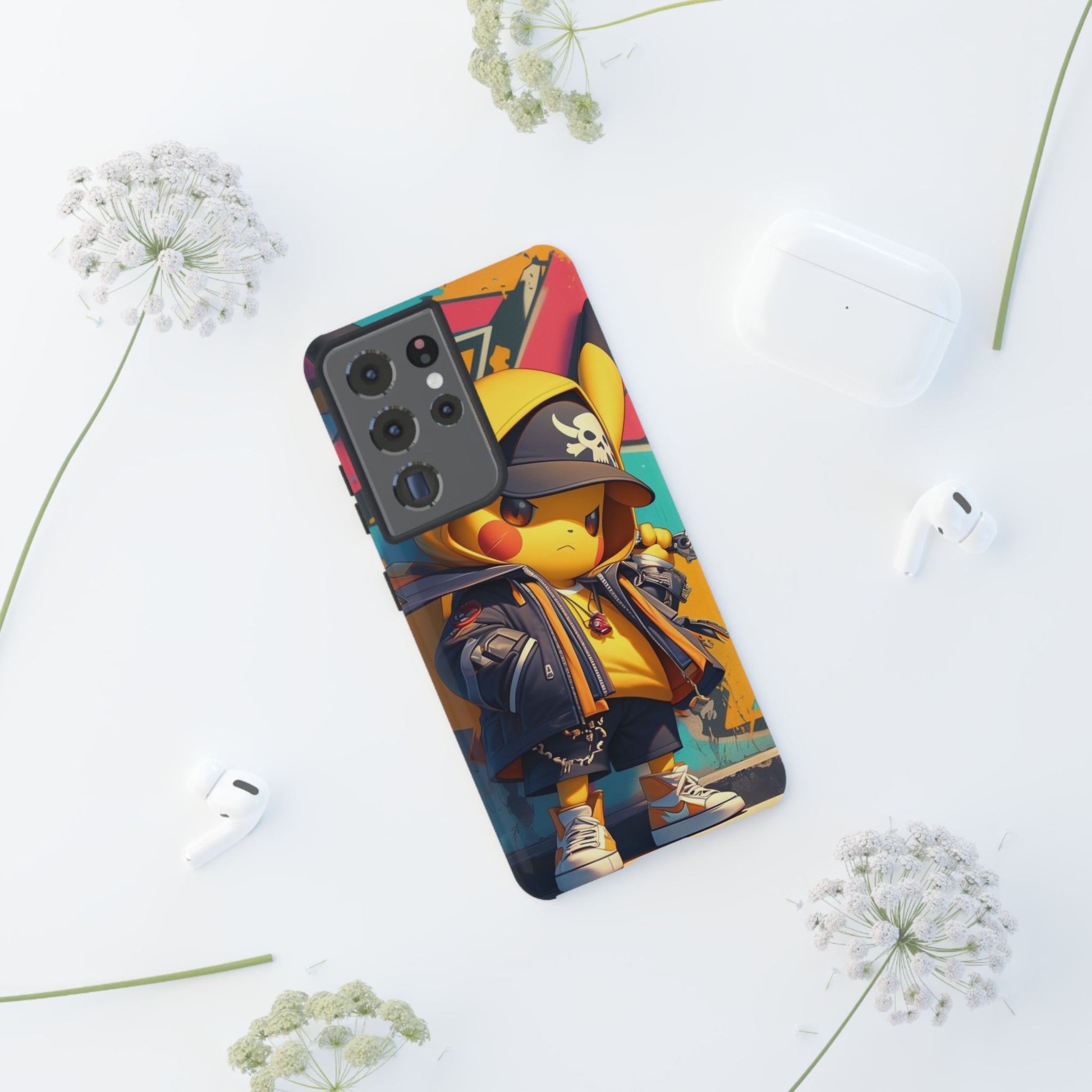 Cute Poke Bear Phone Case, Tough Cases for iPhones, Samsung, and Pixel