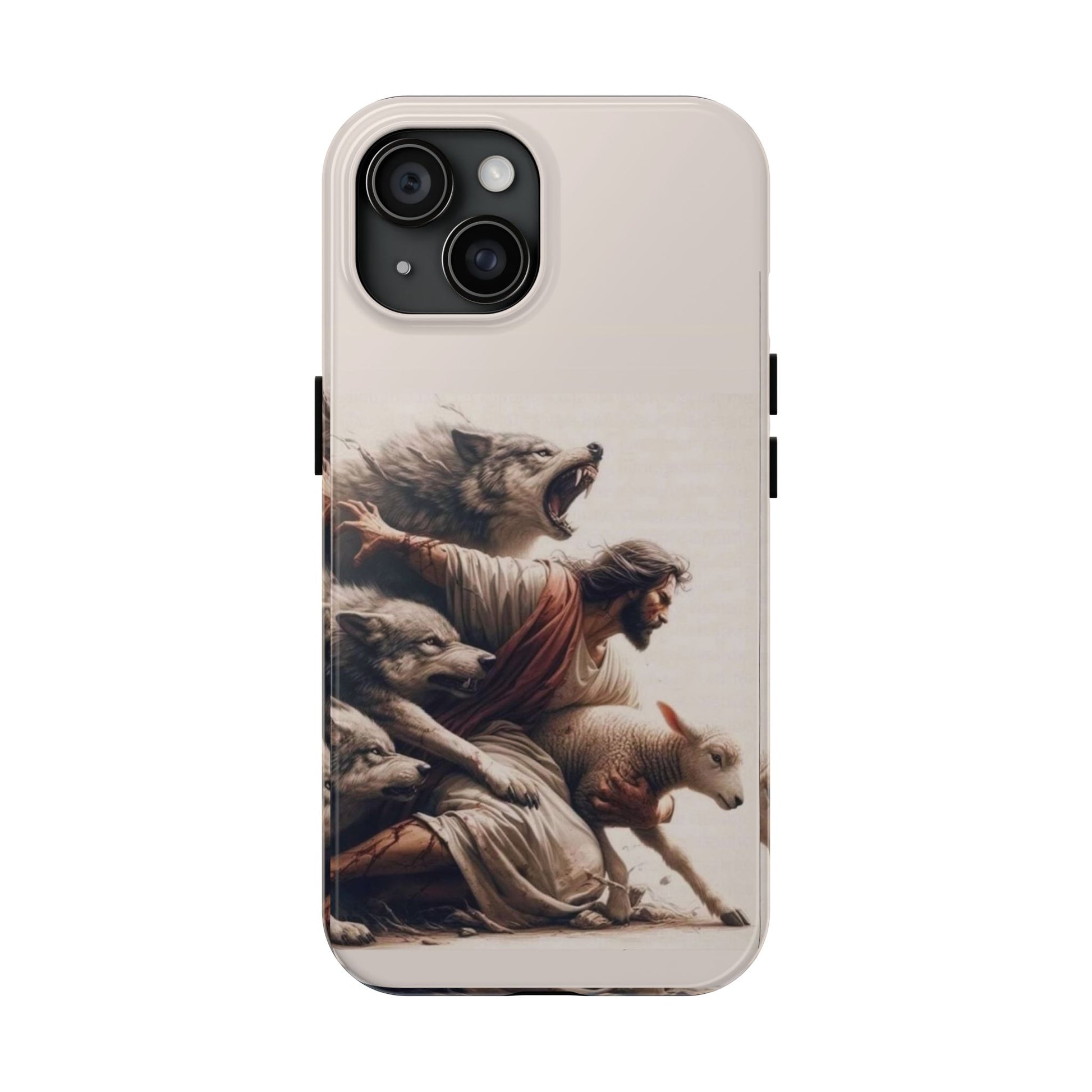 Jesus x Wolves Christian Themed Tough Phone Cases for Iphones & Samsung Phones