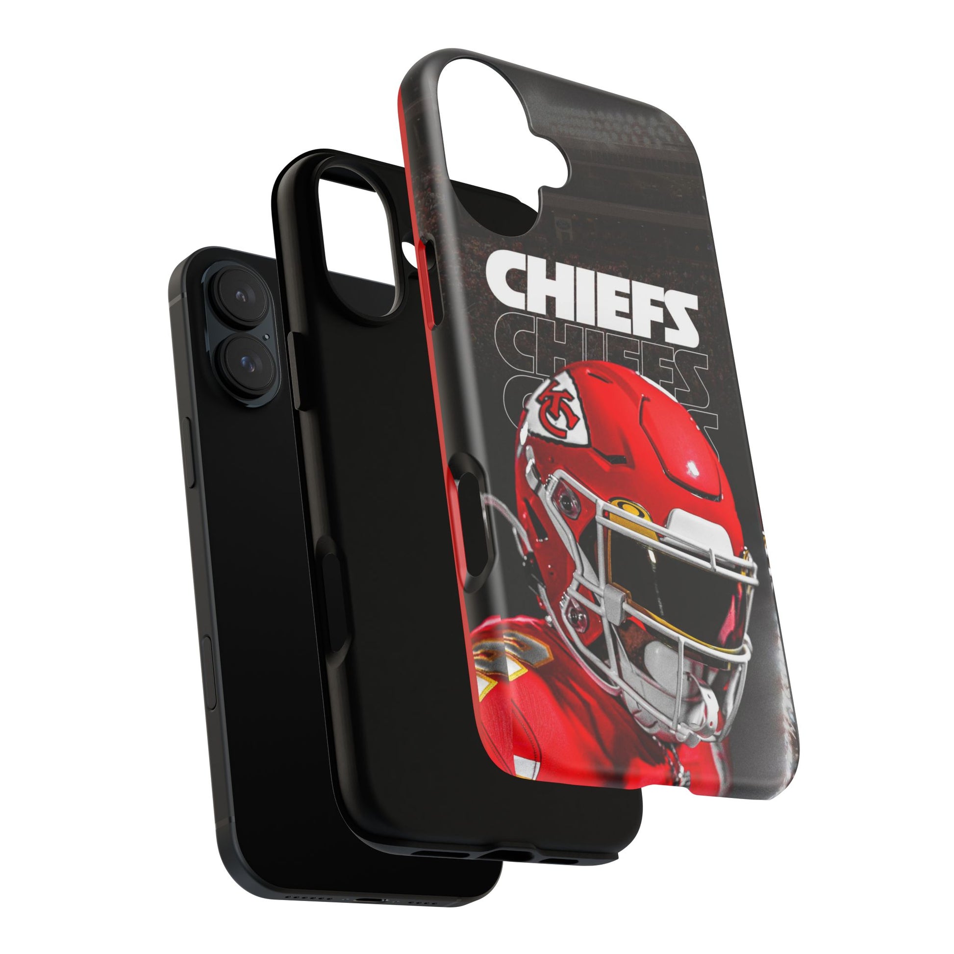 Kansas City Chiefs Football Helmet Logo Tough Cases for iPhones, Samsung, and Pixel
