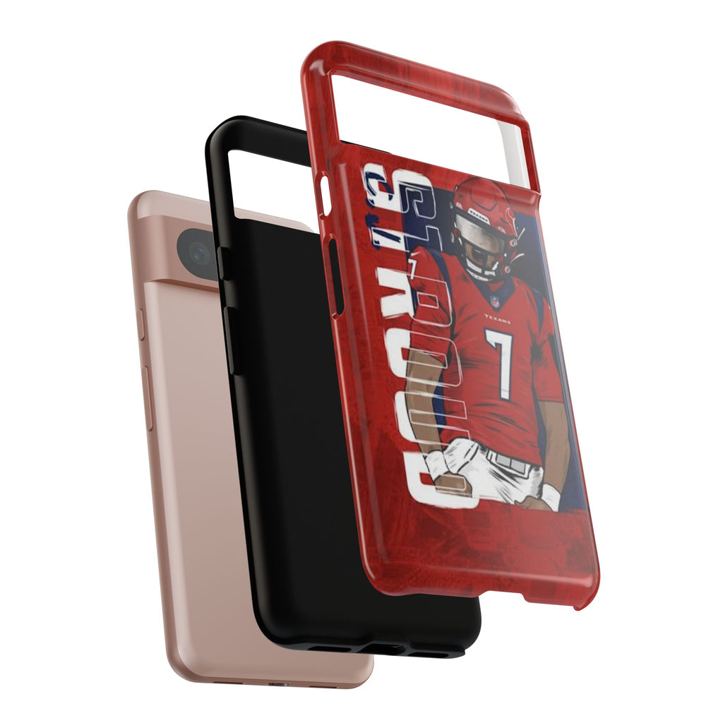 Houston Texans Football CJ Stroud Tough Cases for iPhones, Samsung, and Pixel