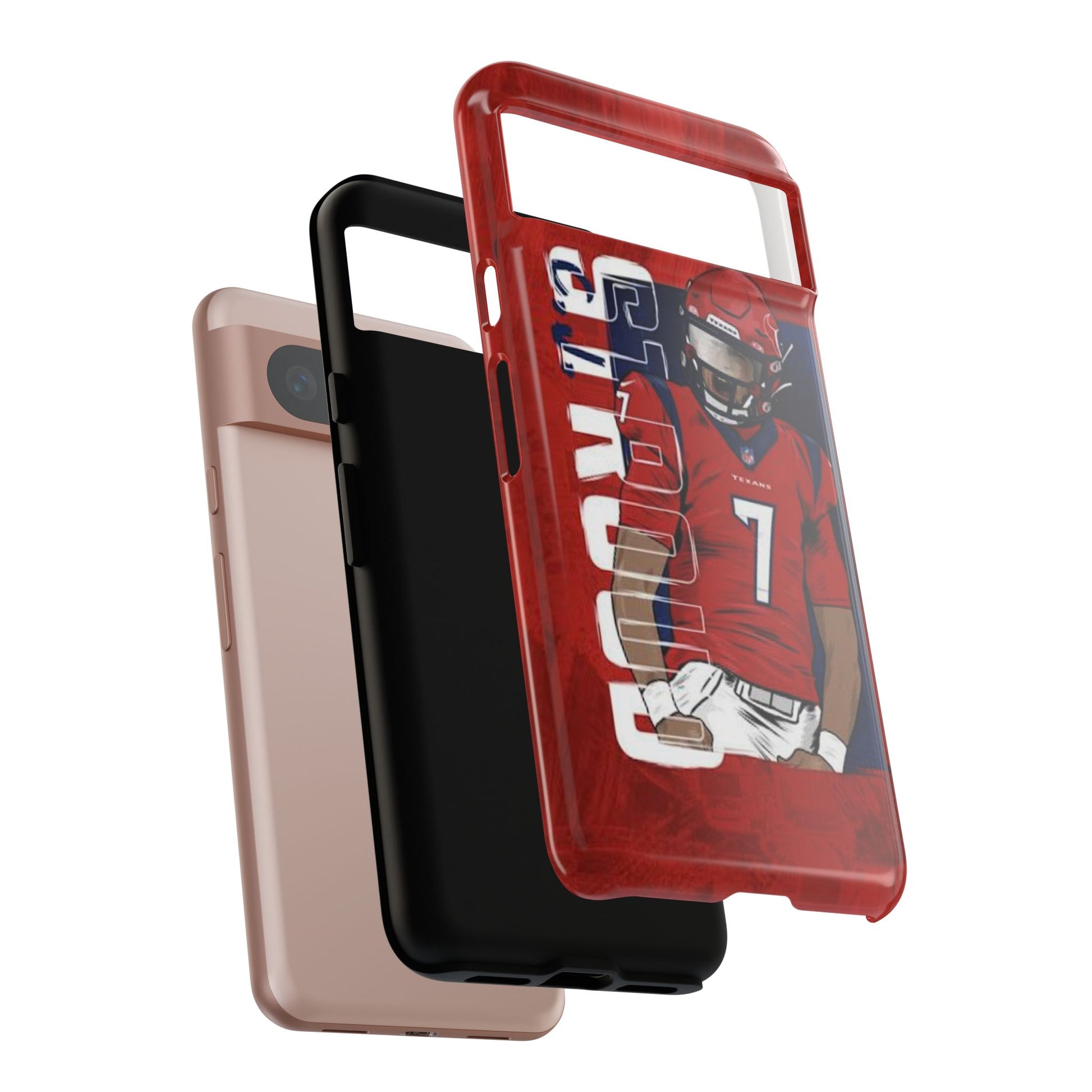 Houston Texans Football CJ Stroud Tough Cases for iPhones, Samsung, and Pixel