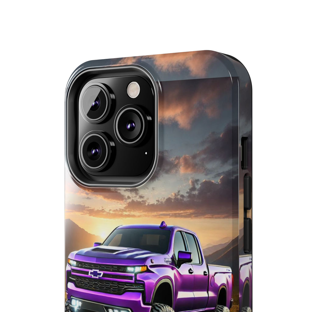 Purple Silverado art Phone Cases for Iphones & Samsung Phones Durable