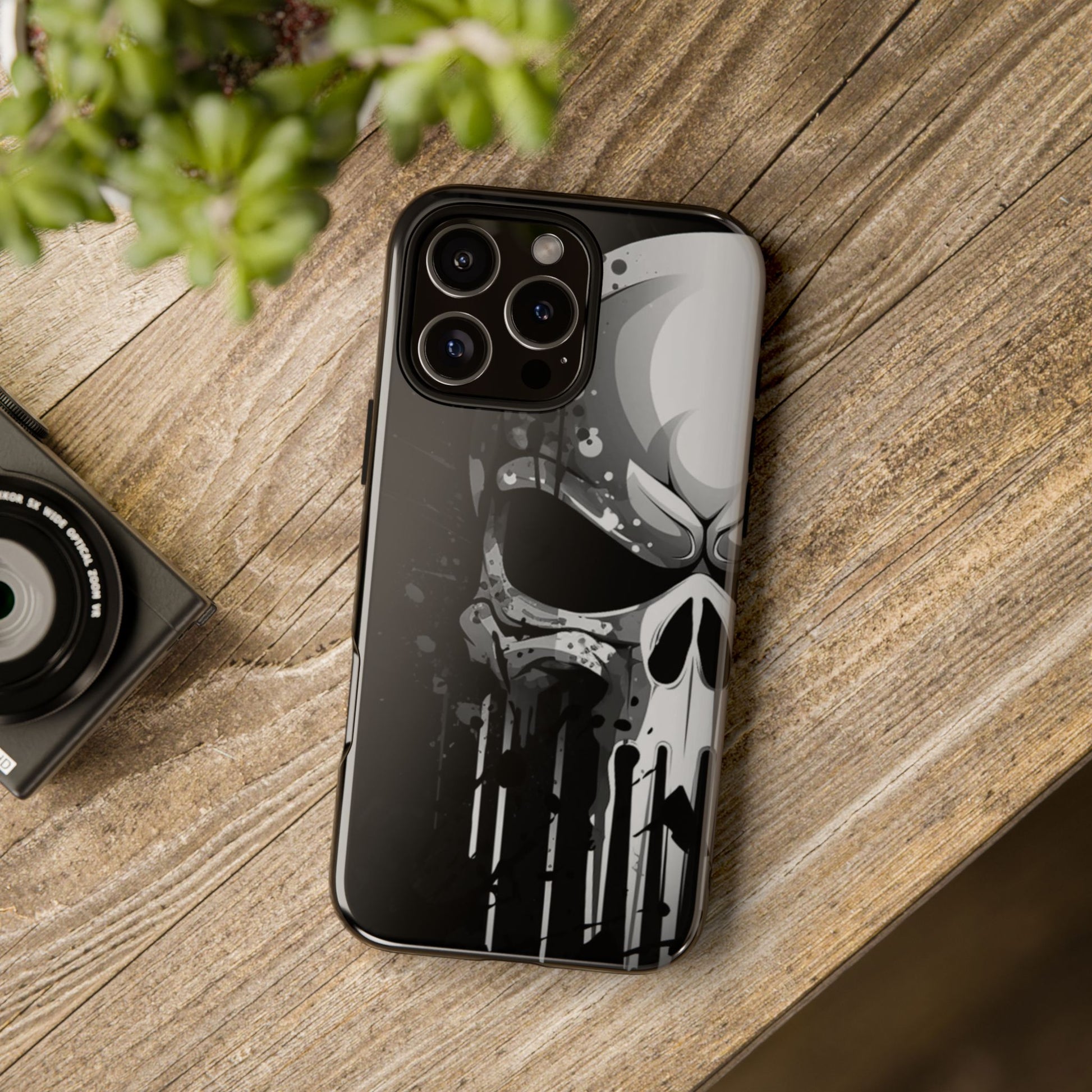 Punisher Skull Tough Cases for iPhones, Samsung, and Pixel