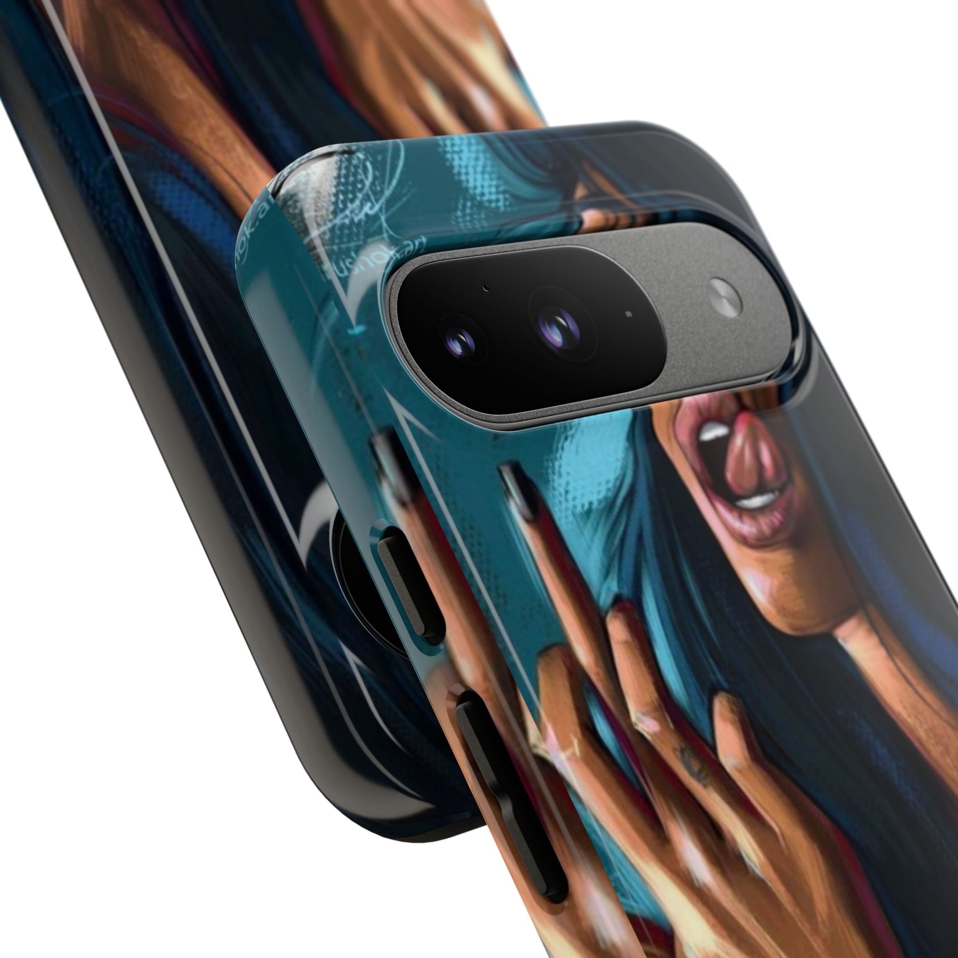 Tough Girl Theme Urban Design Cases for iPhones, Samsung, and Pixel