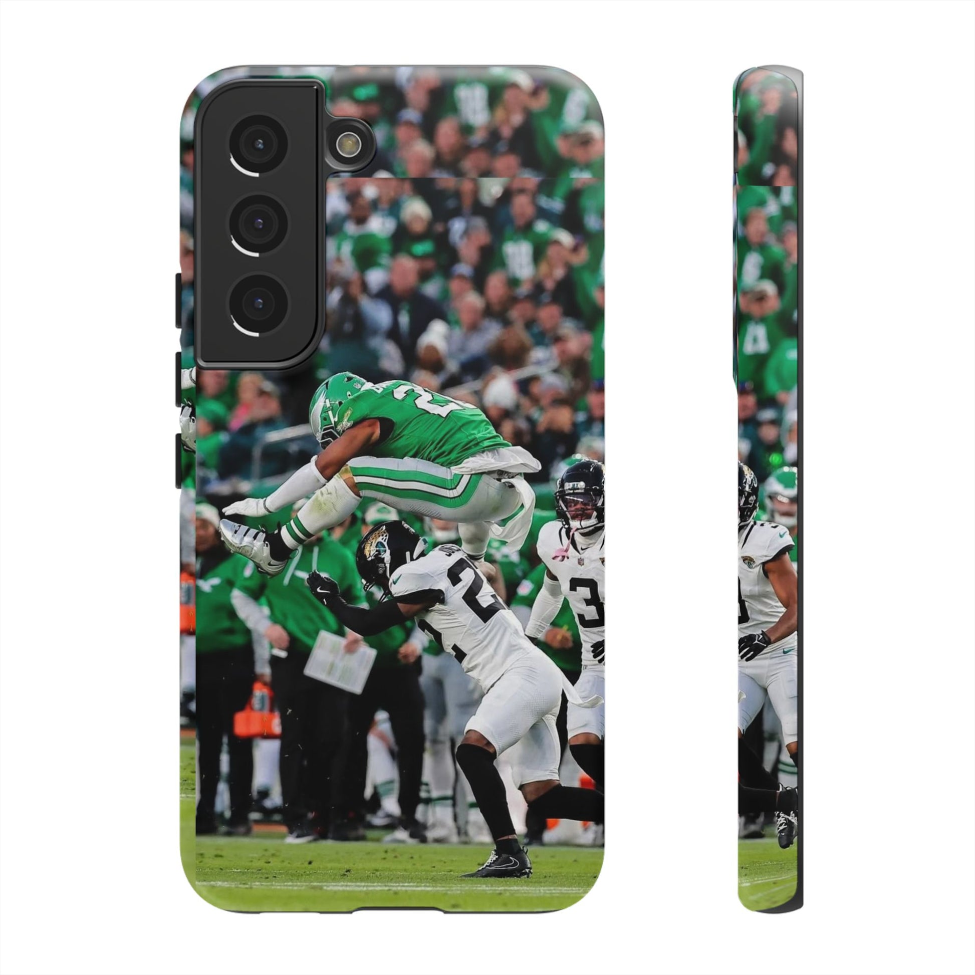 Saquon Barkley The Huddle Eagles Football Tough Cases for iPhones, Samsung, and Pixel